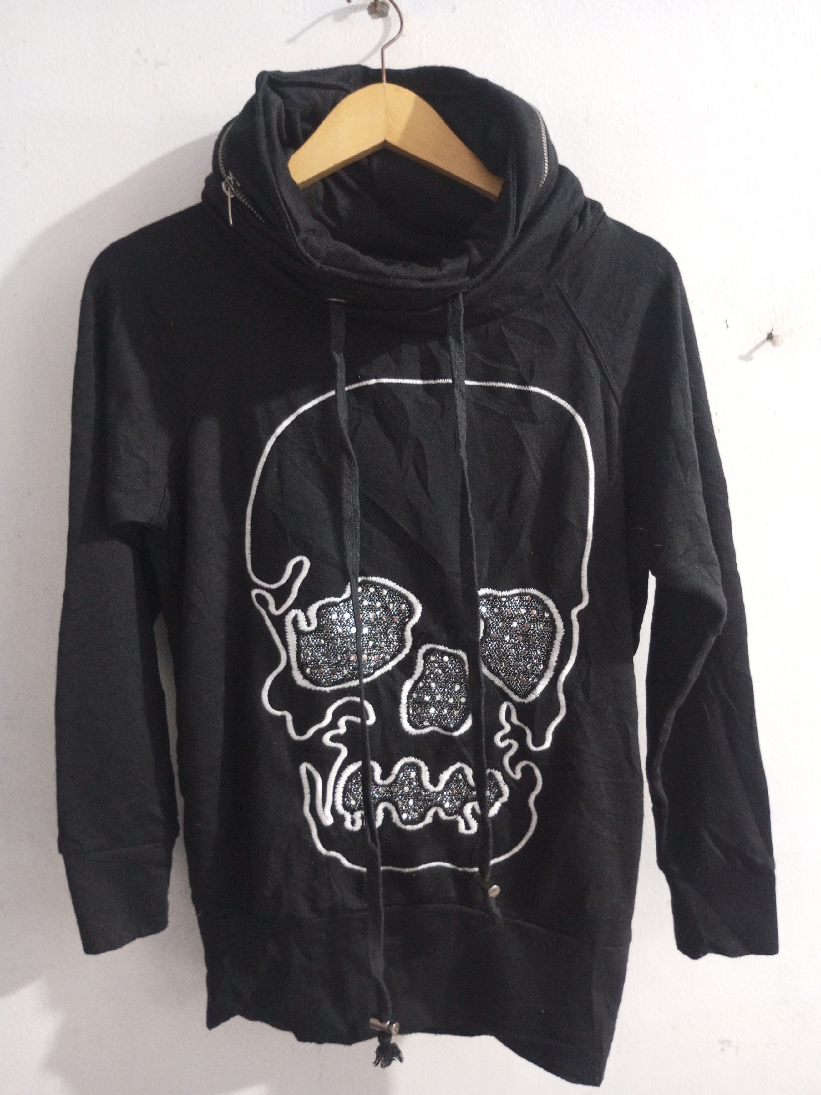 Hysteric Glamour Vintage fungky big skull embroidery bono hidden hoodie Size S / US 4 / IT 40 - 1 Thumbnail