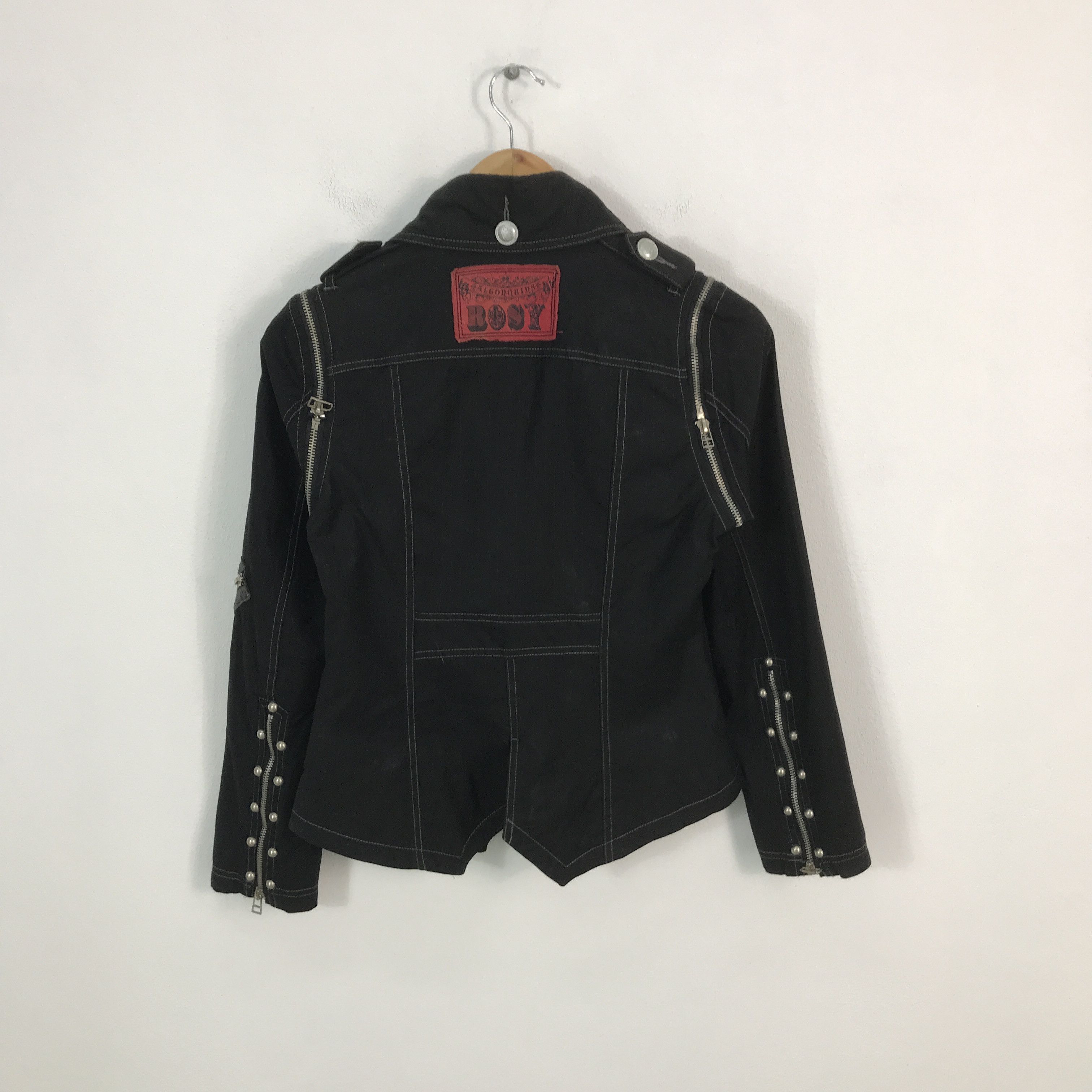 Designer × Japanese Brand Japan punk algon quins black zipper style jacket Size US S / EU 44-46 / 1 - 2 Thumbnail