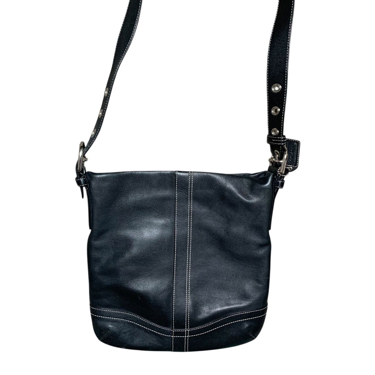 Coach Coach F10938 Soho Slim Y2K Black Leather Crossbody Bag Size ONE SIZE - 7 Thumbnail