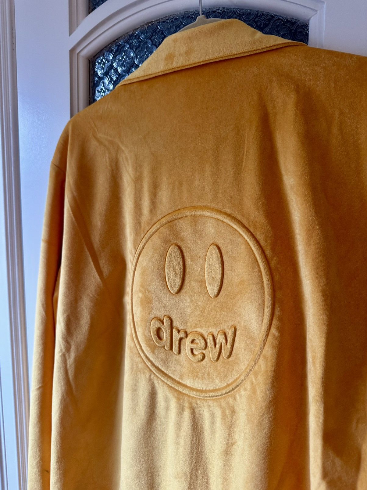 Drew House Drew House Gold Velour Bomber Jacket, Men’s Size Medium Size US M / EU 48-50 / 2 - 6 Thumbnail