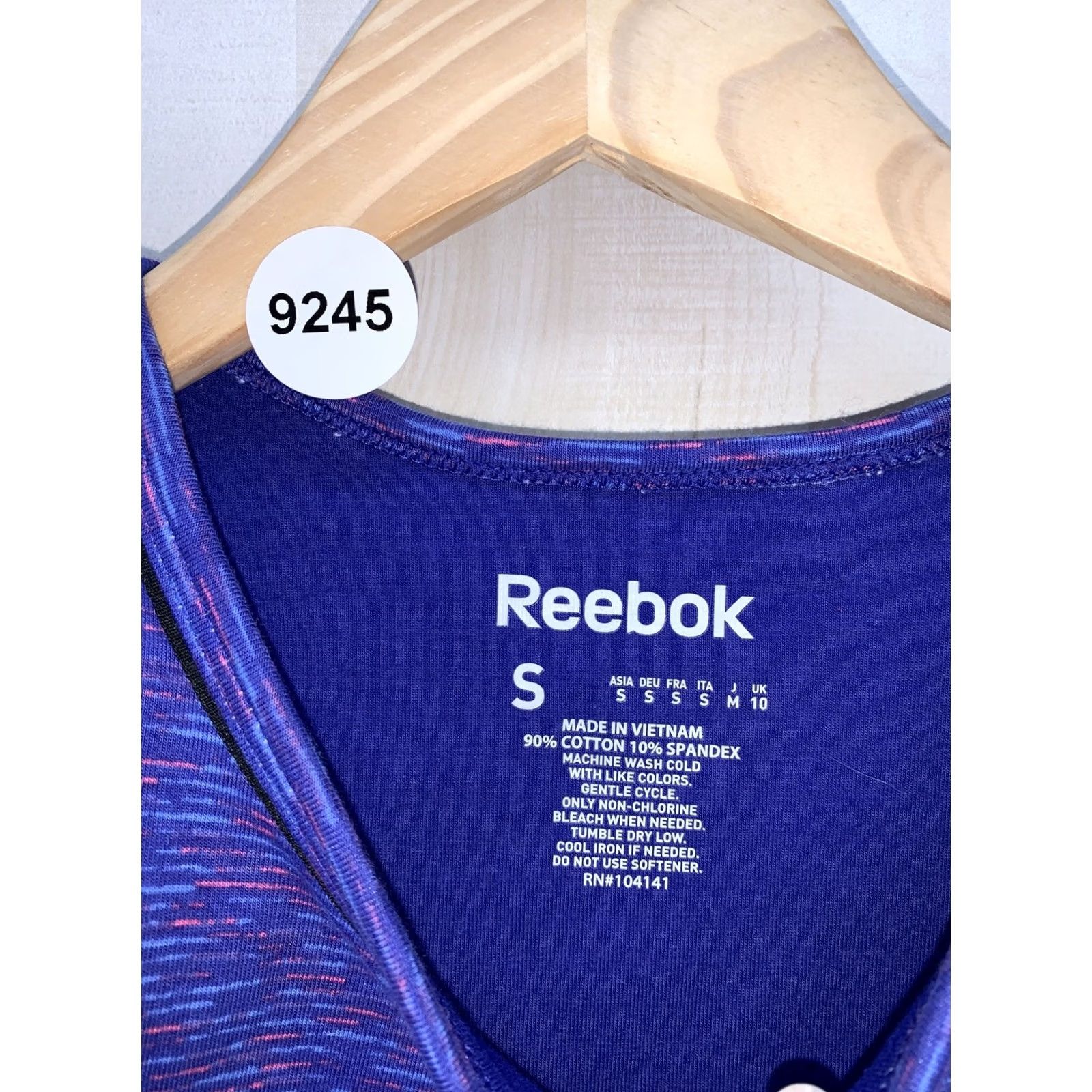 Reebok Reebok Sports Bra Womens Small High Neck Low Support Cotton NWT-9245 Size ONE SIZE - 6 Thumbnail