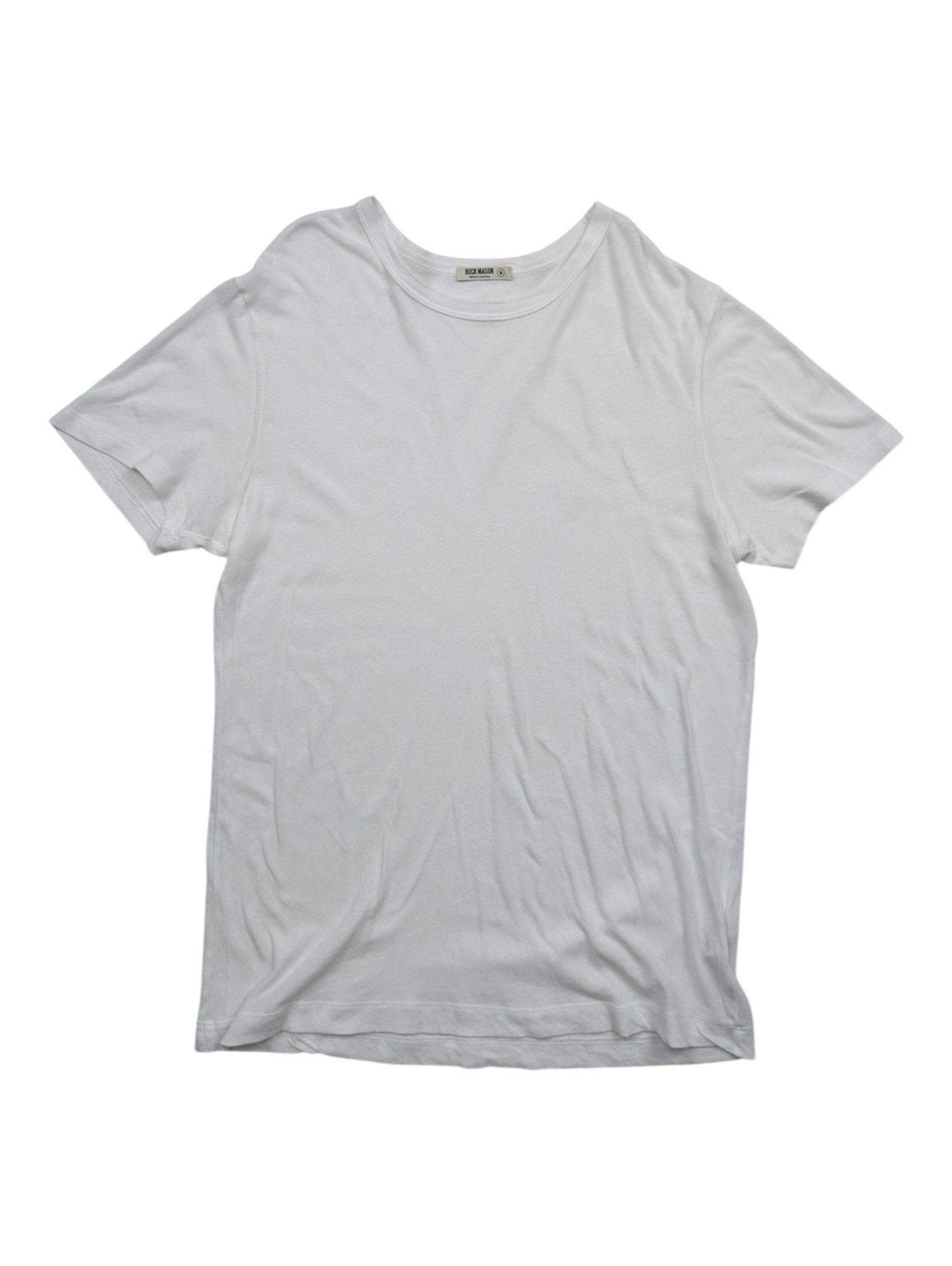 Buck Mason Buck Mason White Cotton T-Shirt Size US M / EU 48-50 / 2 - 1 Thumbnail