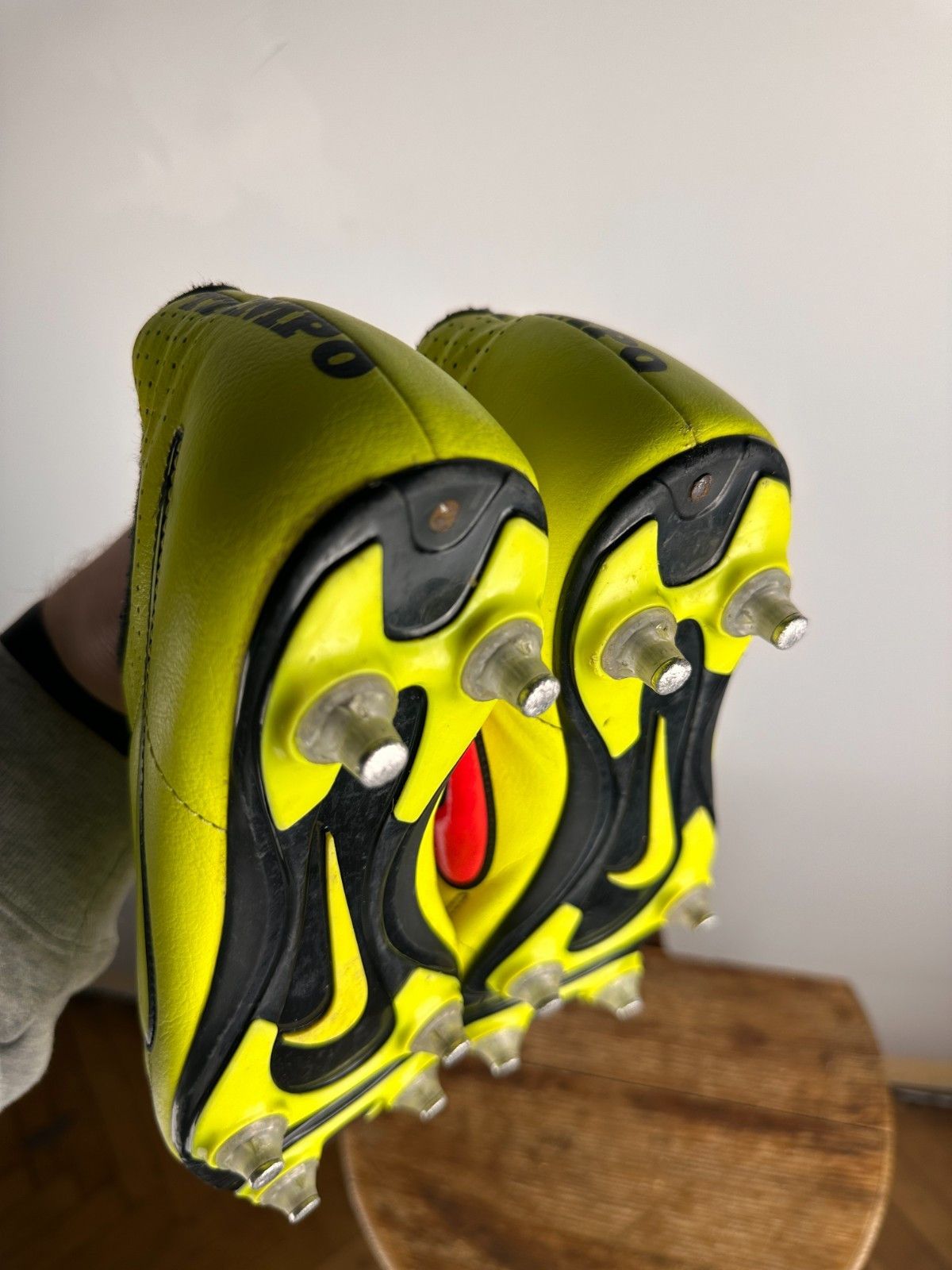 Nike Nike Tiempo Rio II Bootts Soccer Cleats Yellow Mens Size US7 Size US 7 / EU 40 - 9 Thumbnail