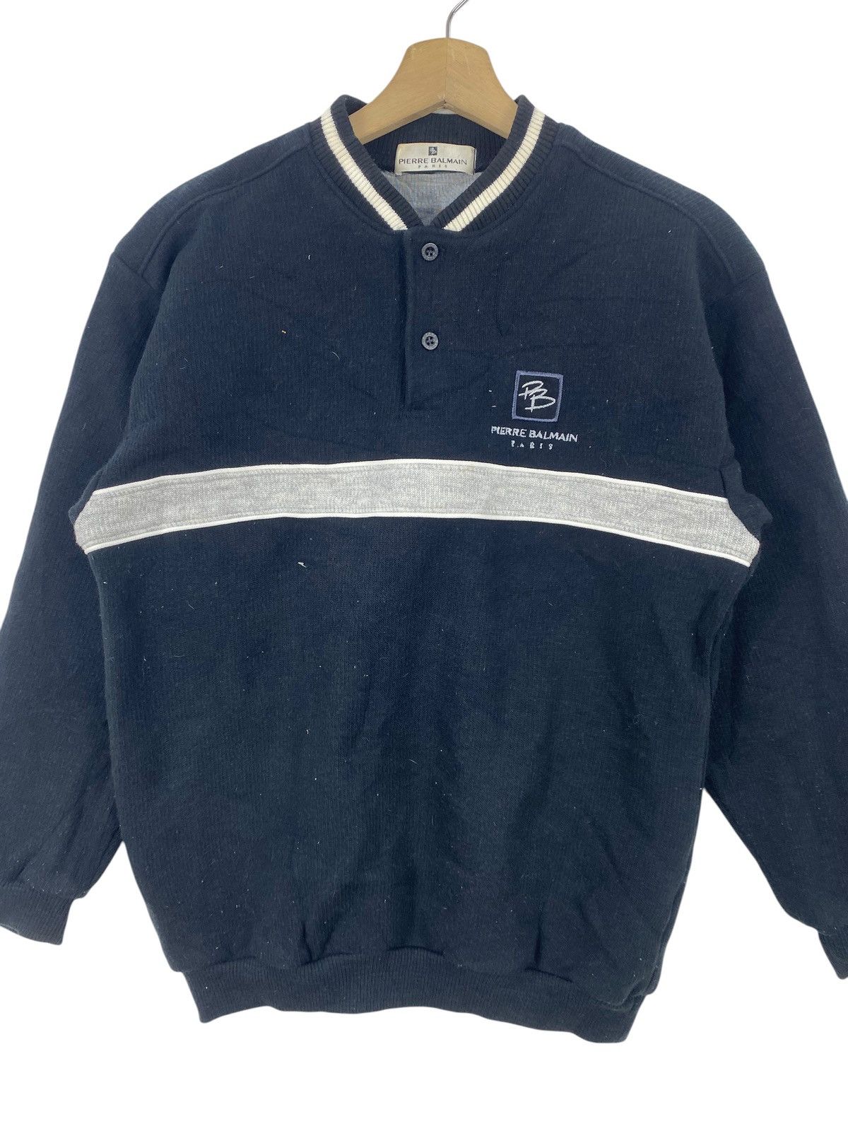 Pierre Balmain Vintage PIERRE BALMAIN Paris Sweatshirt Pullover Embroidered Size US M / EU 48-50 / 2 - 5 Thumbnail