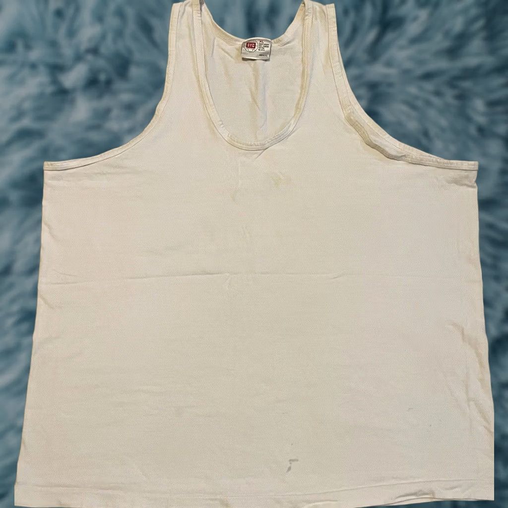 Vintage VINTAGE Drunk Chihuahua Faded Tank Top M White 90s Beach Grunge Funny Saying Pub Bar Tequila Mexico Punk Surf Shirt Mens Size US M / EU 48-50 / 2 - 1 Thumbnail