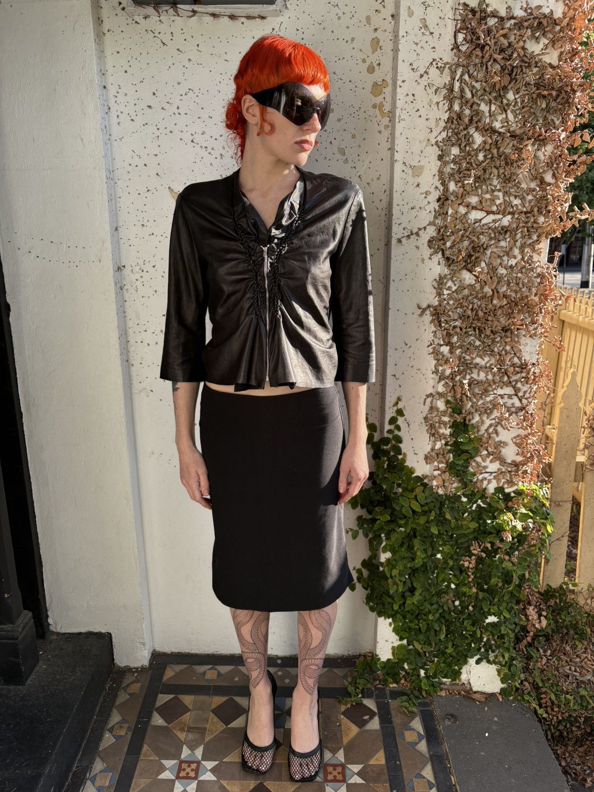 Other Sharon Wauchob Leather/Suede Top Size XS / US 0-2 / IT 36-38 - 3 Thumbnail
