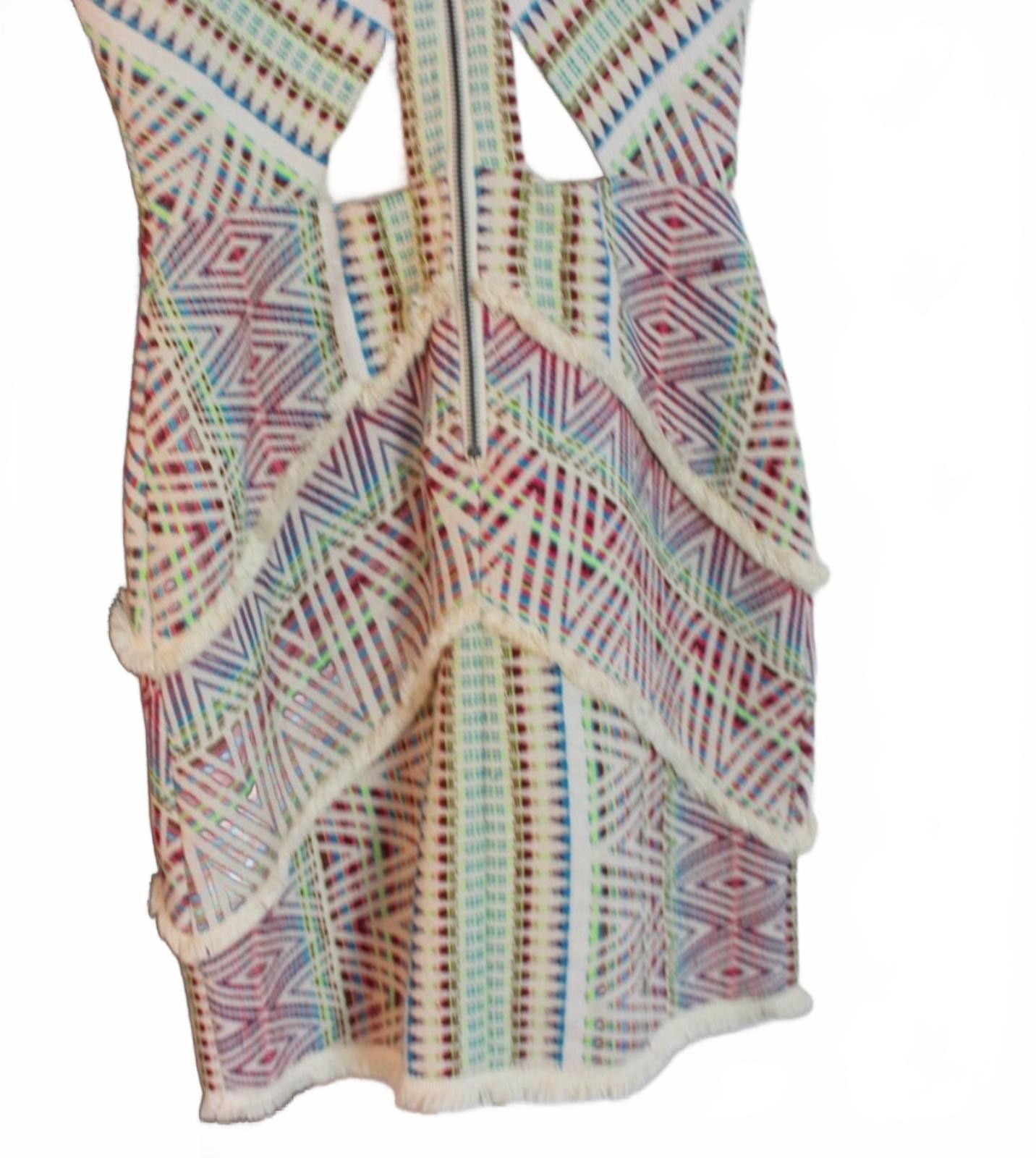 Other ADELYN RAE Geometric Patterned Short Sleeve Summer Dress S Size S / US 4 / IT 40 - 4 Thumbnail