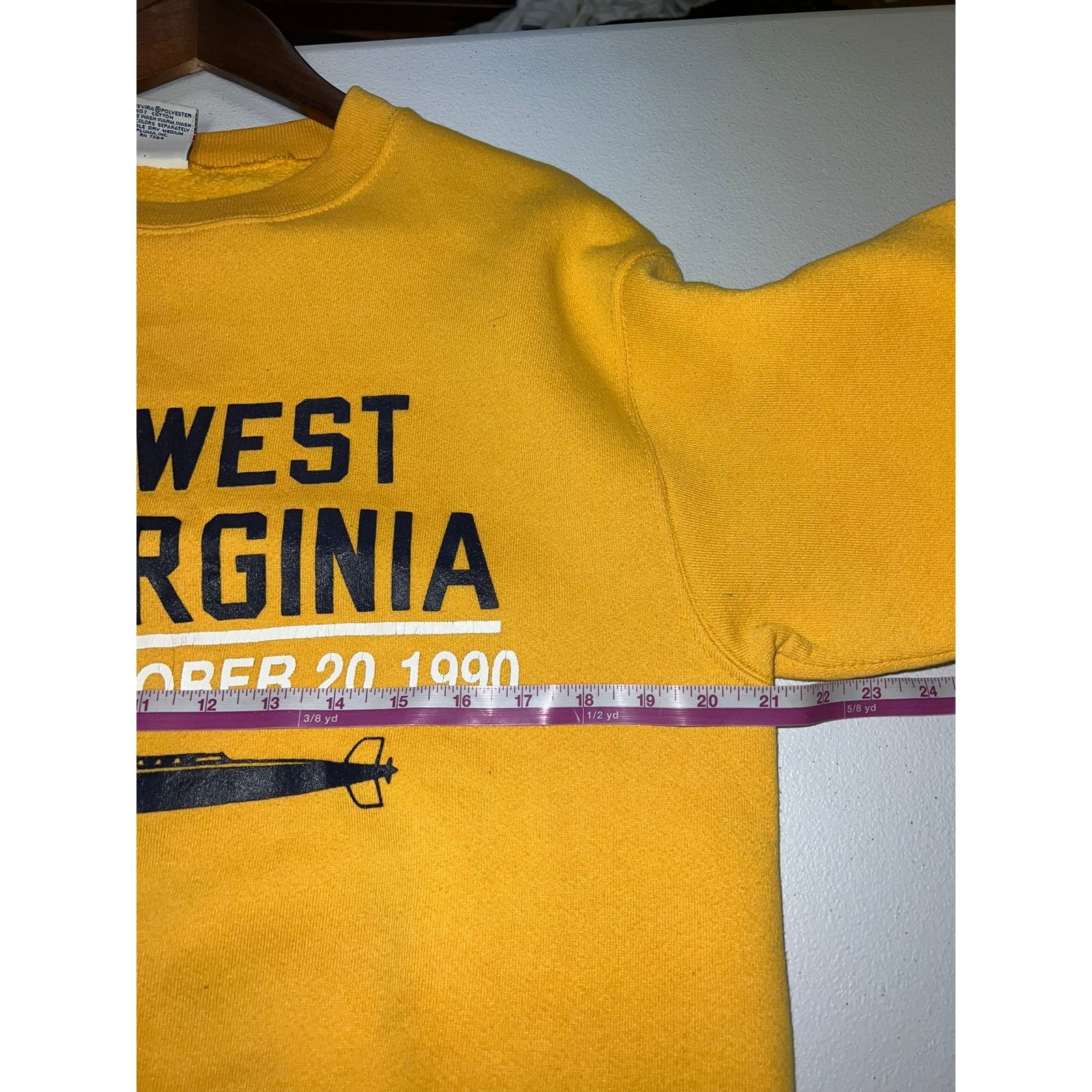 Vintage Vintage Submarine Sweatshirt USS West Virginia Crewneck 90s Size US L / EU 52-54 / 3 - 9 Thumbnail