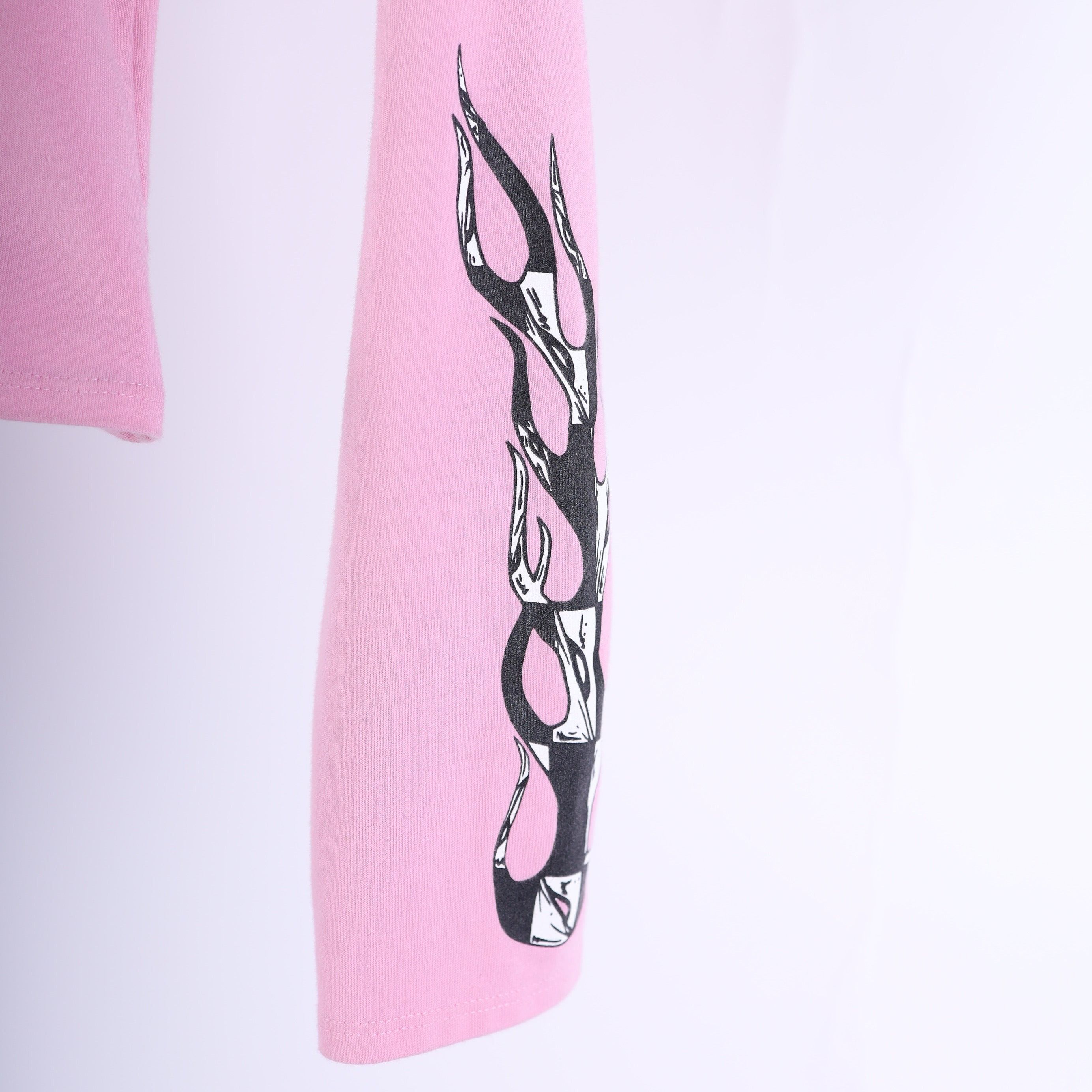 Chrome Hearts CH MATTY BOY PINK CROP TOP FLAMES Size S / US 4 / IT 40 - 4 Thumbnail