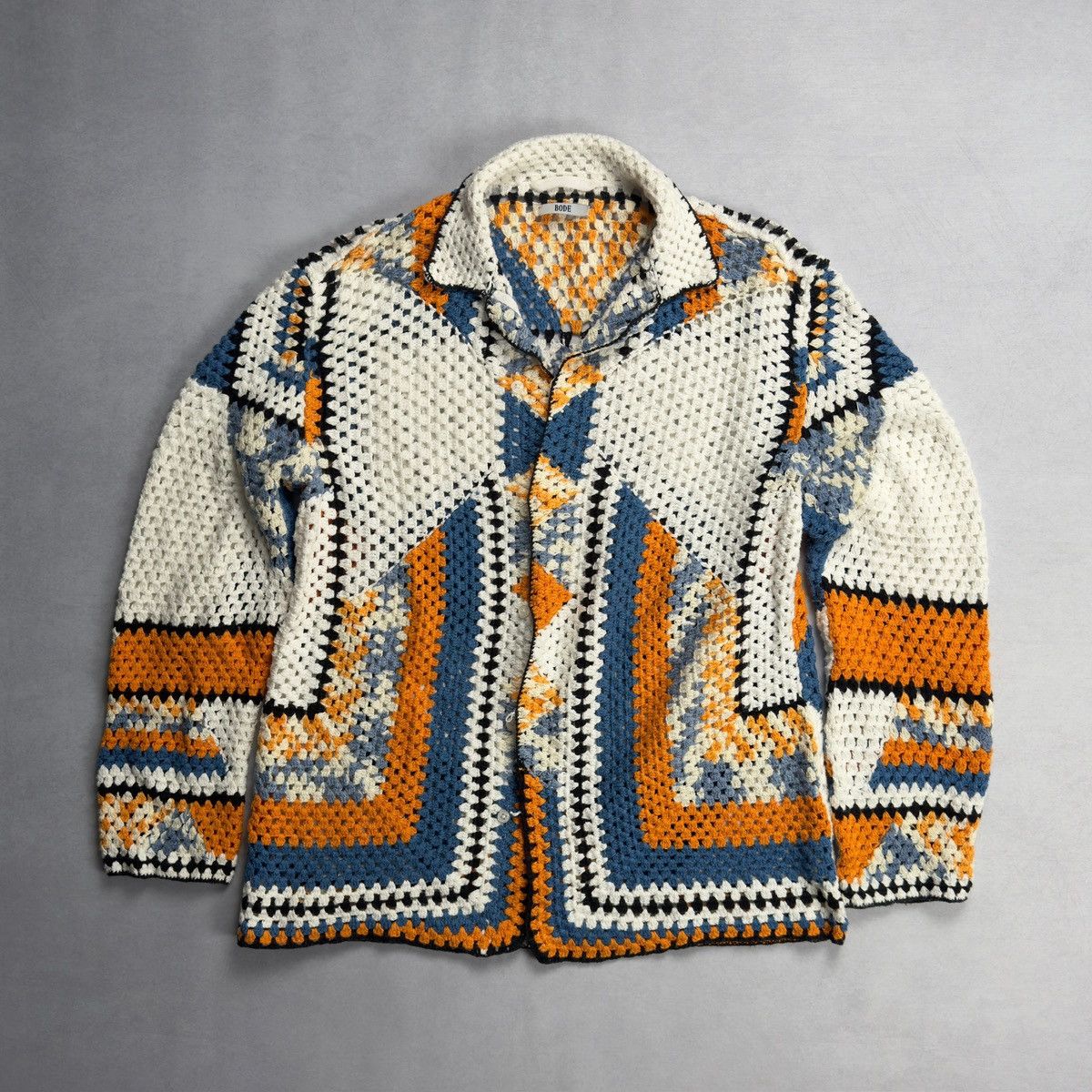 Bode 2023 Gloucester crochet button up shirt Size US L / EU 52-54 / 3 - 1 Thumbnail