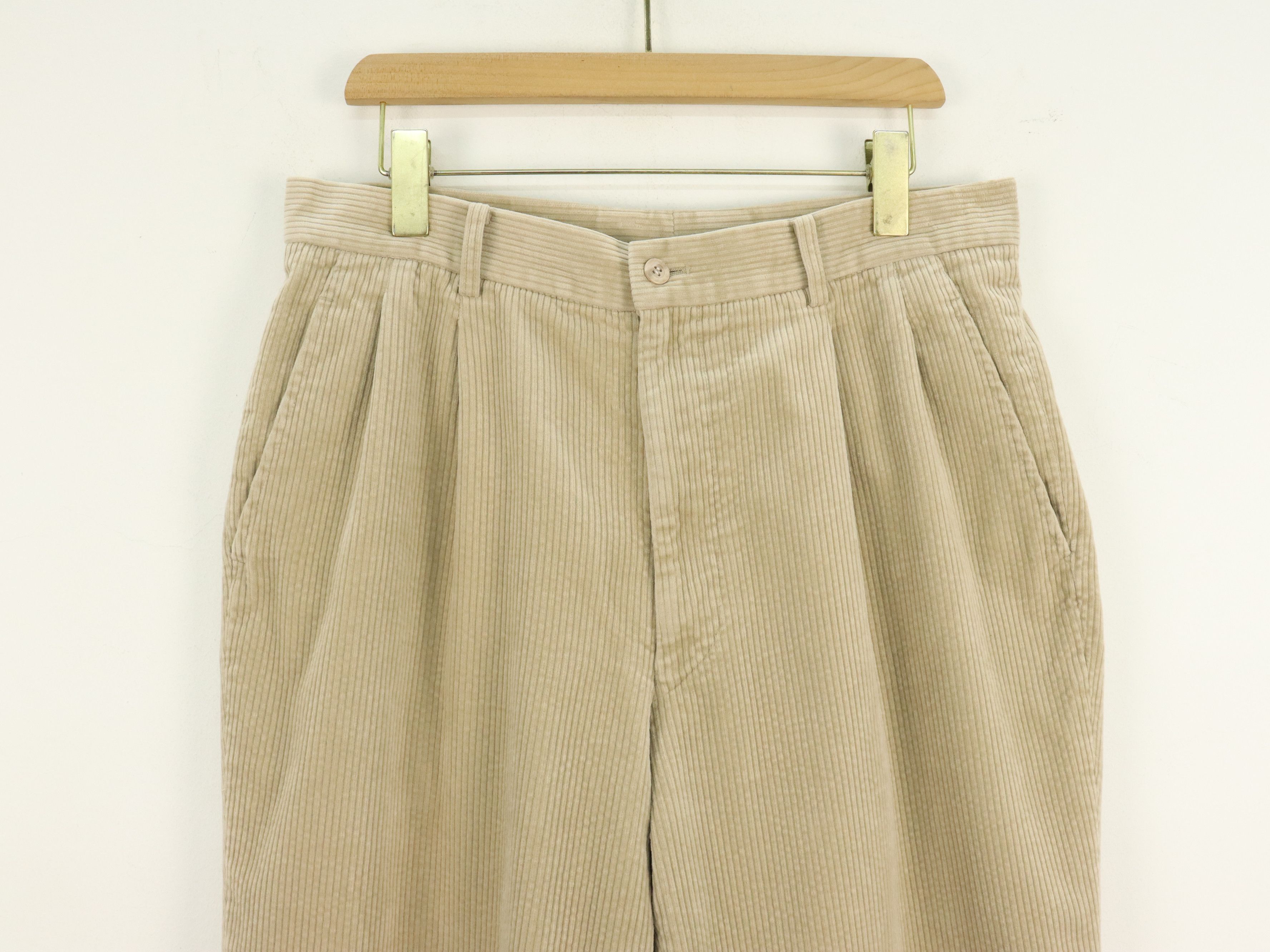 Kenzo Kenzo Corduroy Beige Cream Relaxed Cut Pant Size US 32 / EU 48 - 6 Thumbnail