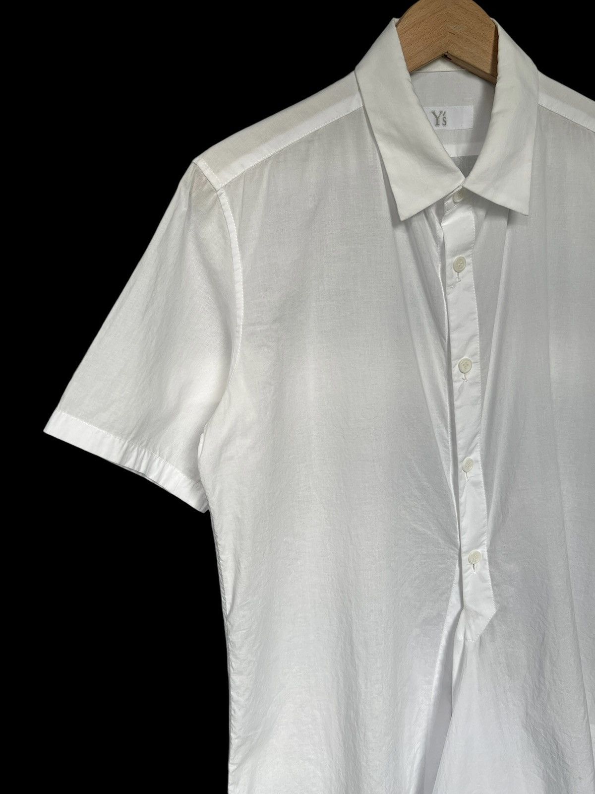 Yohji Yamamoto Archive 1990 Y’s Runaway Asymmetrical Button Shirt Size US M / EU 48-50 / 2 - 4 Thumbnail