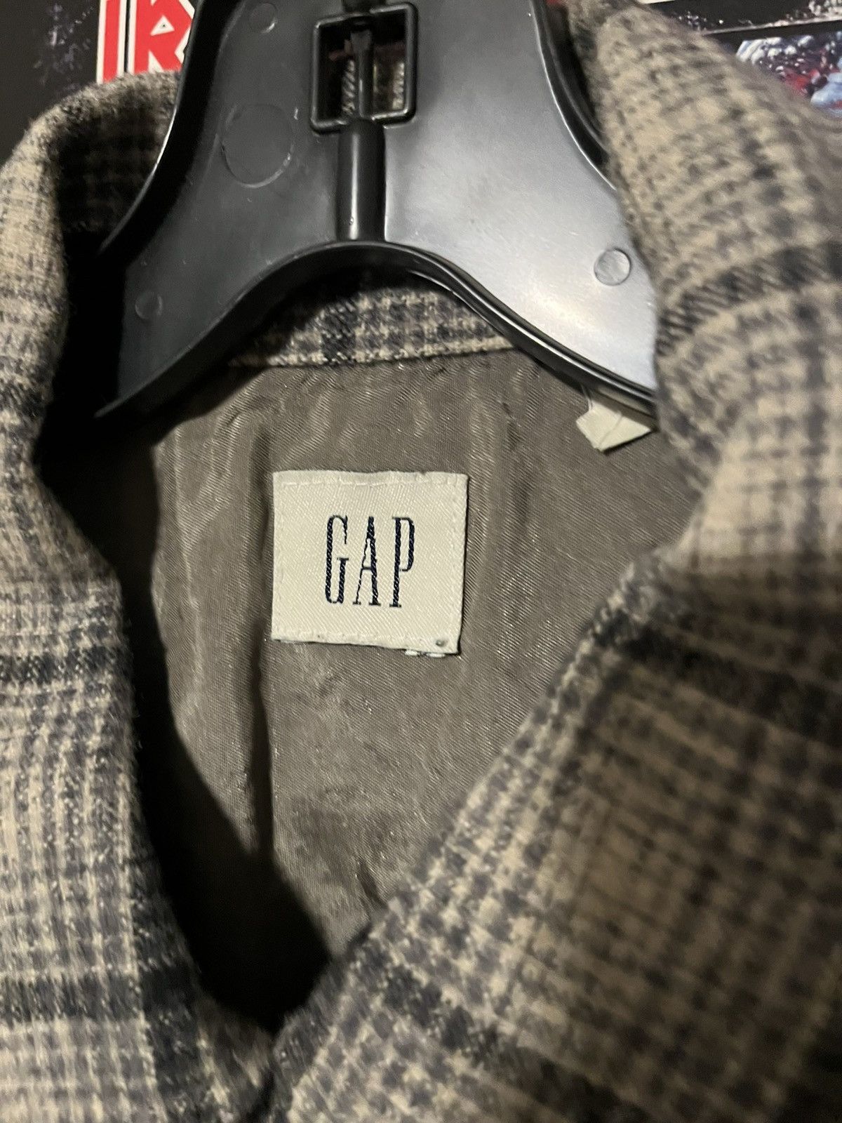 Gap Vintage Y2K 2000’s Gal Wool Flannel Button Down shirt Size US M / EU 48-50 / 2 - 6 Thumbnail