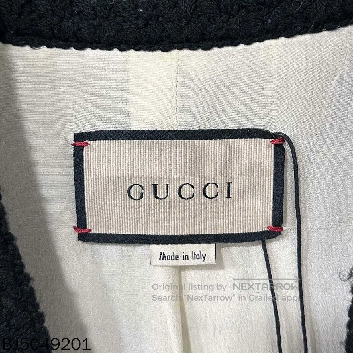 Gucci Black White Check Tweed Fringe Coat Gucci. Size XS / US 0-2 / IT 36-38 - 4 Thumbnail