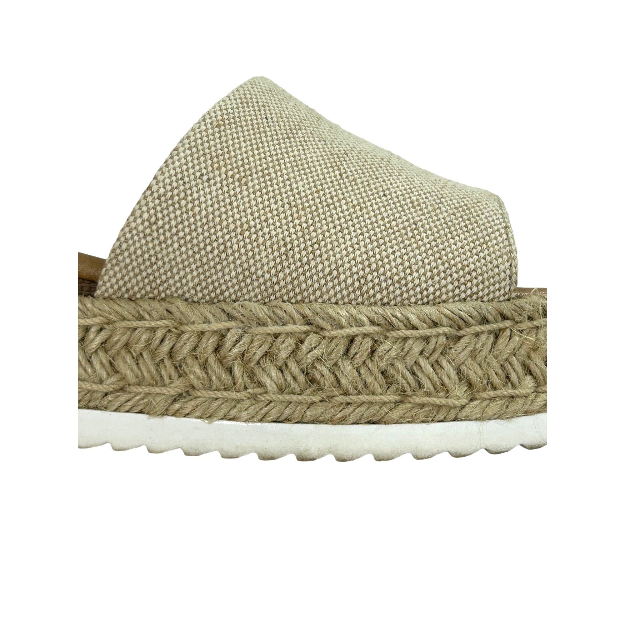 Other Soda Tuckin Sandals 9 Espadrilles Wedge Platform Tan Brown A Size US 9 / IT 39 - 12 Thumbnail