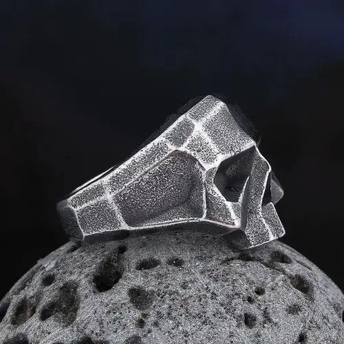Jewelry × Vintage New Punk Rock 316L Stainless Steel Vintage Skull Ring Size ONE SIZE - 2 Thumbnail