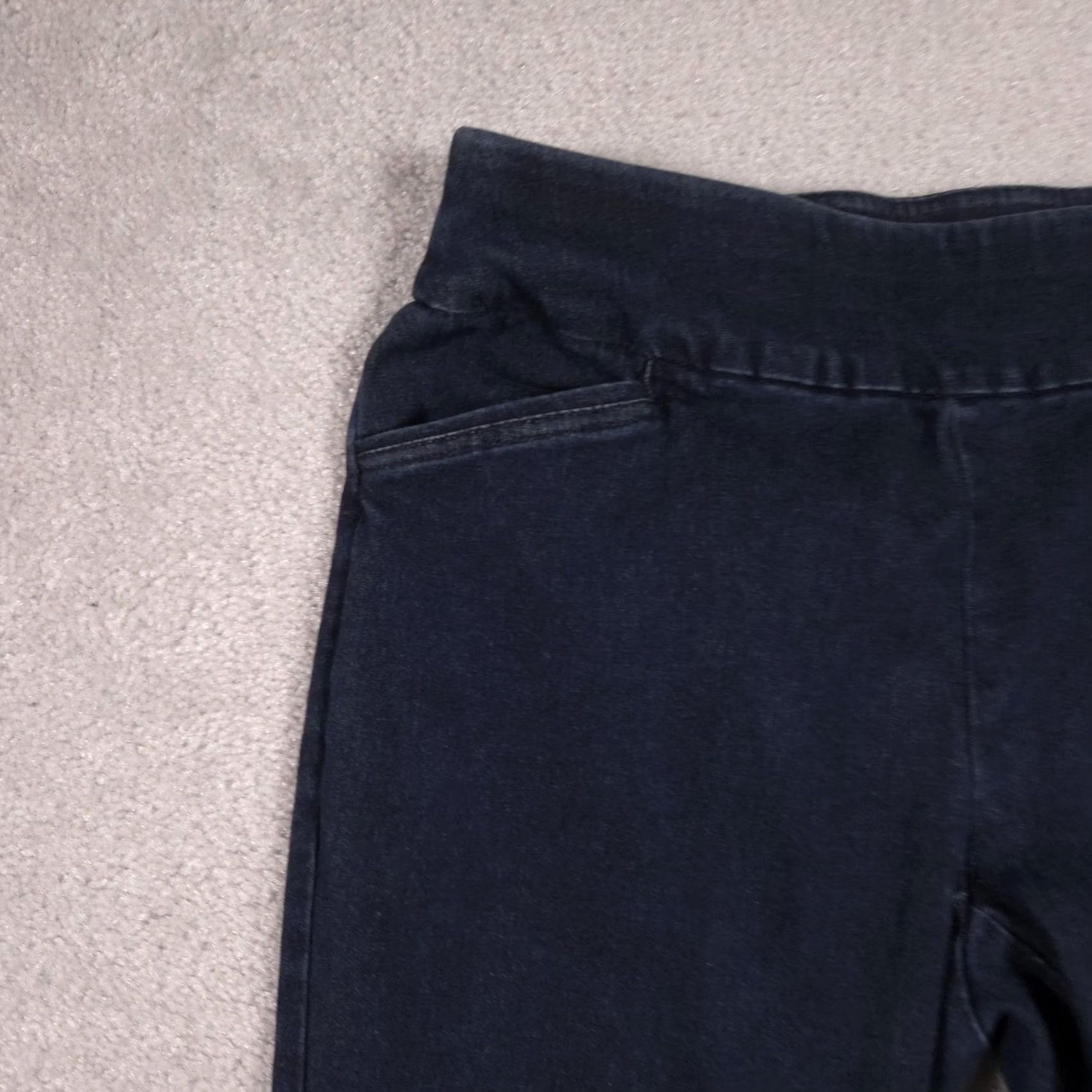 Croft & Barrow Croft & Barrow Pants Womens 4 Navy Effortless Stretch Pull On Straight Leg Denim Pants Denim Navy 4 Regular Womens Size 27" / US 4 / IT 40 - 3 Thumbnail