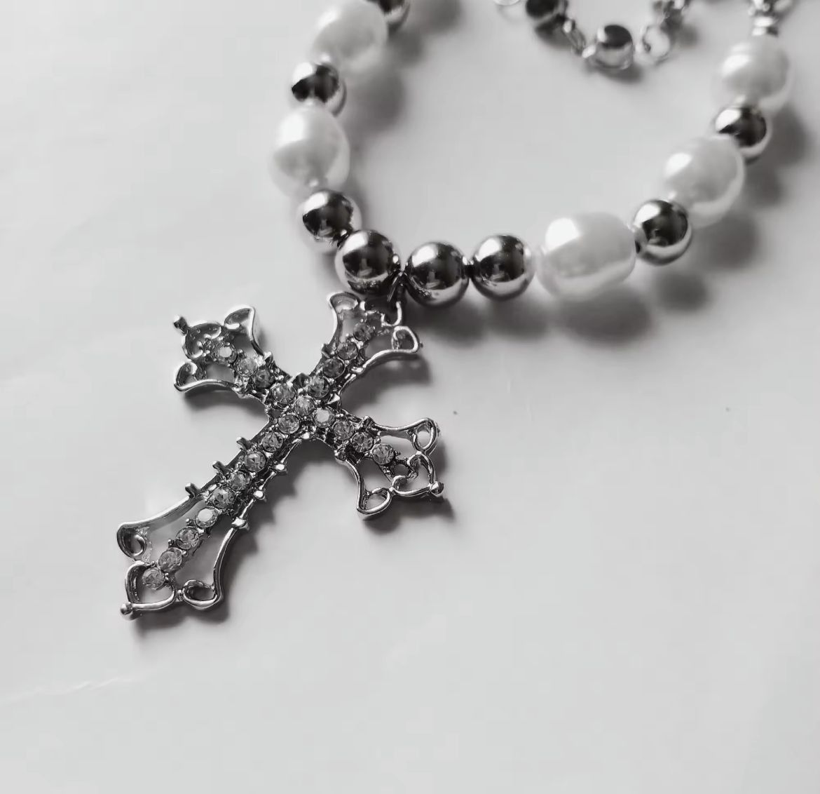 Jewelry × Vintage Cross Goth Necklace Chain Size ONE SIZE - 4 Thumbnail