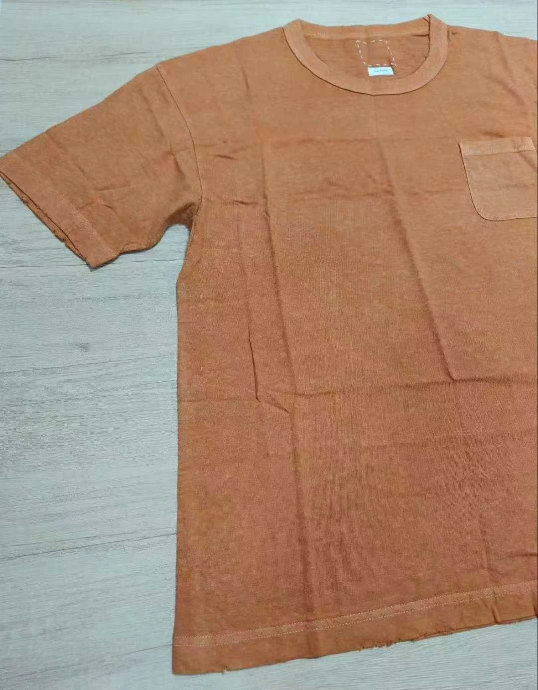 Visvim visvim 21ss jumbo tee uneven-dye orange 3 hand-damaged Size US L / EU 52-54 / 3 - 2 Thumbnail