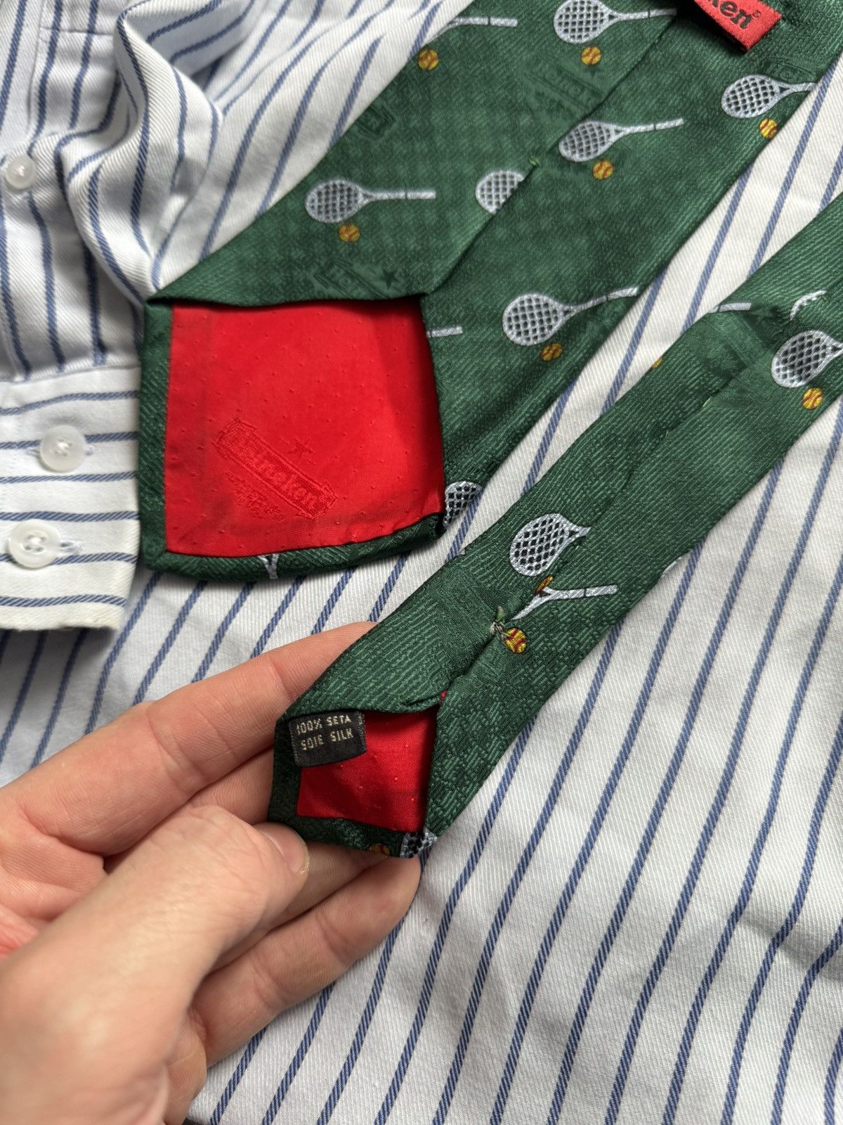 Heineken × Vintage Vintage Green Heineken rare tie Size ONE SIZE - 4 Thumbnail