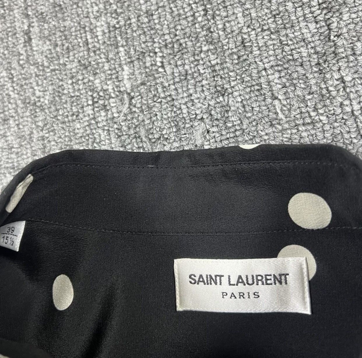 Saint Laurent Paris Saint Laurent slp21s silk polka dot shirt2412-Nextarrow Size US S / EU 44-46 / 1 - 5 Thumbnail