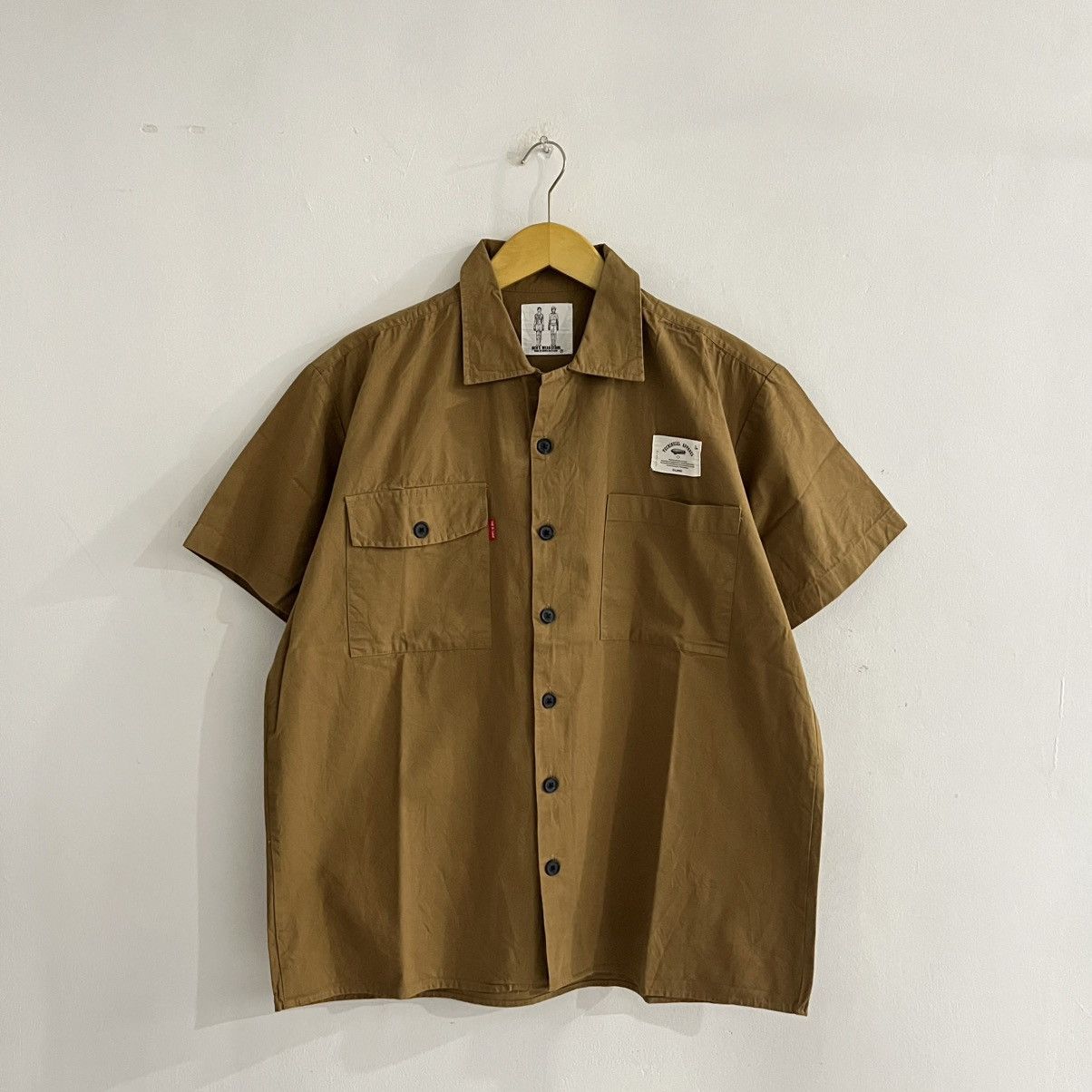 Japanese Brand D Land - Brown Double Pocket Shirt Size US M / EU 48-50 / 2 - 1 Thumbnail