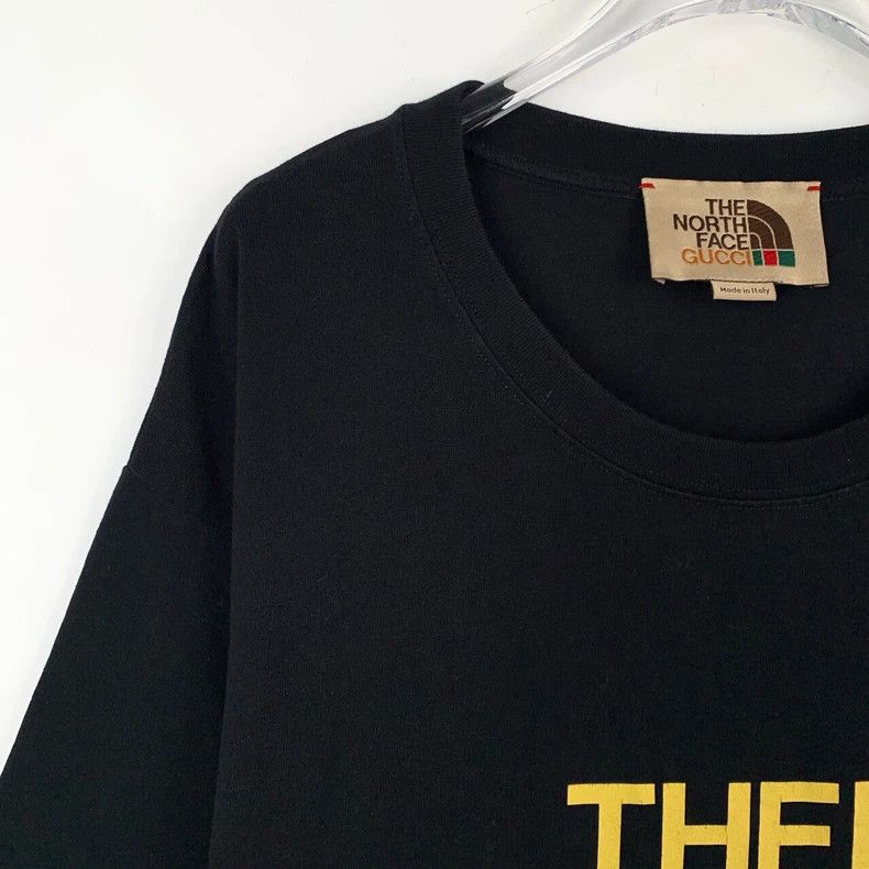 Gucci Gucci The North Face co-branded logo printed round-neck bla Size US XL / EU 56 / 4 - 3 Thumbnail