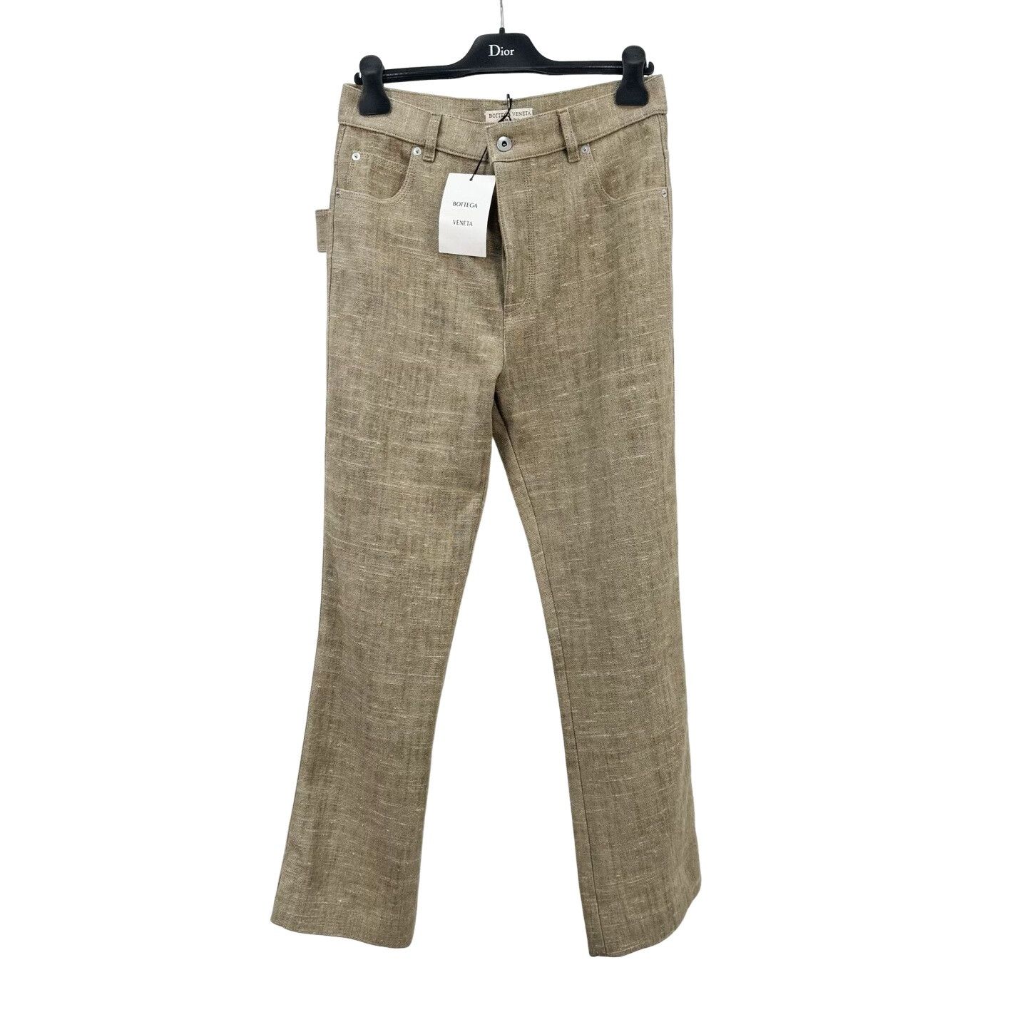 Bottega Veneta Bottega Veneta Linen Colored Button Pants IT 40 Size 27" / US 4 / IT 40 - 1 Thumbnail