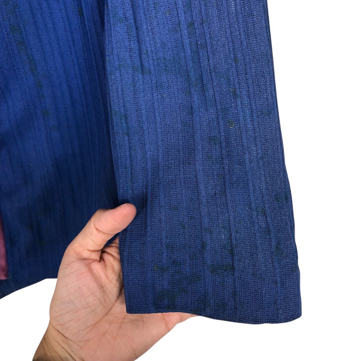 Yves Saint Laurent Vintage Indigo Woven Tunic Shirt Yves Saint Laurent Size M / US 6-8 / IT 42-44 - 16 Thumbnail