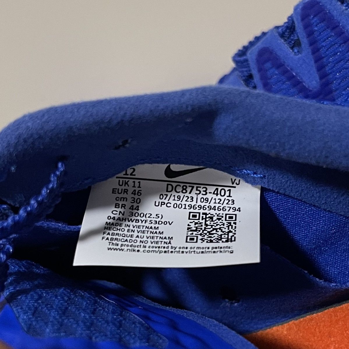 Nike Nike Zoom Rival Racer Blue Safety Orange Track Field Spikes Size US 12 / EU 45 - 6 Thumbnail