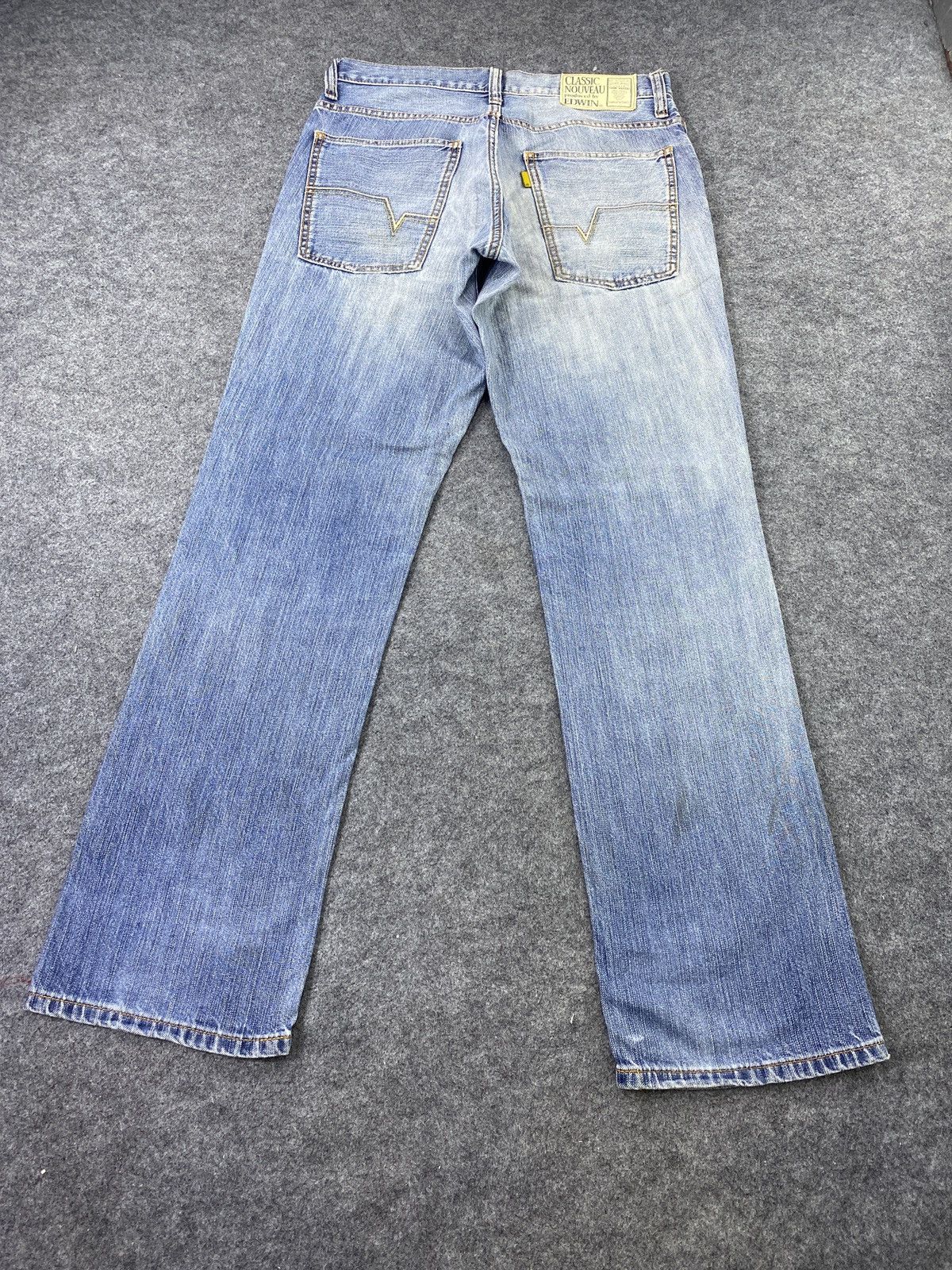 Edwin × Jean × Vintage Classic Noueau by Edwin Distress Blue Wash Denim - J975 Size US 34 / EU 50 - 4 Thumbnail