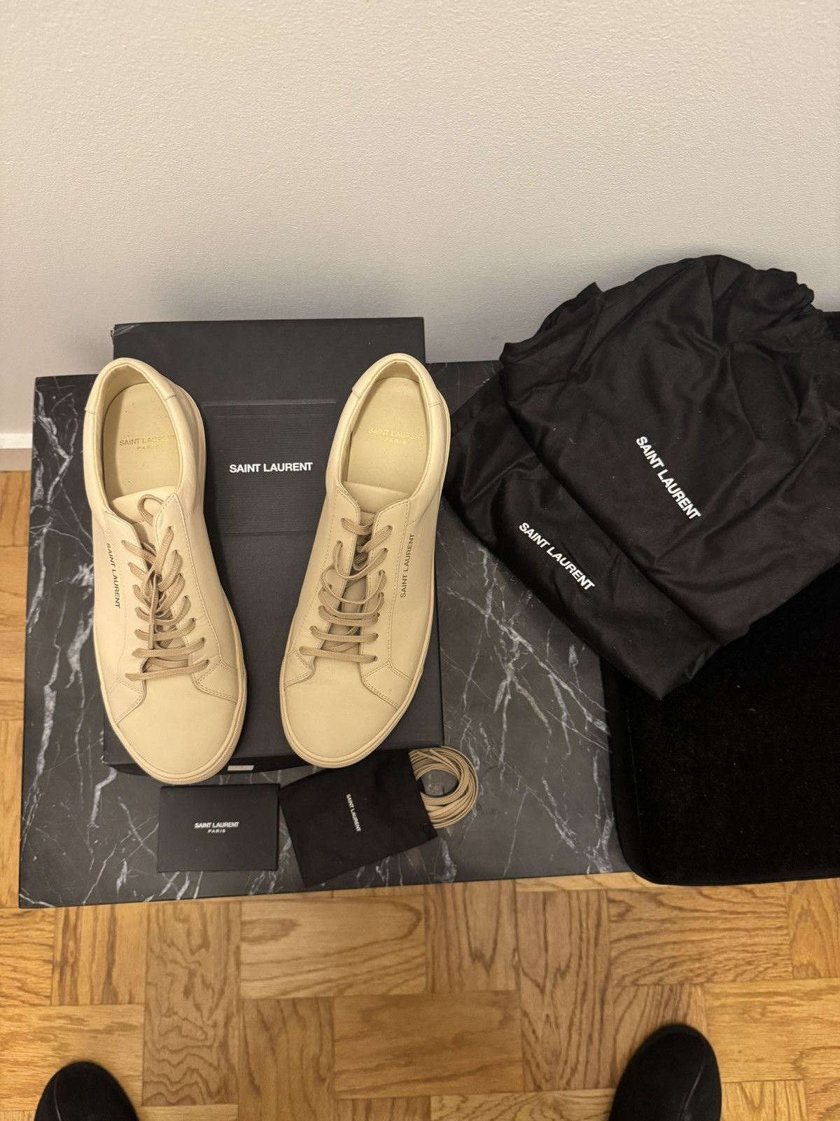 Saint Laurent Paris Andy Low Top Sneaker Size US 12 / IT 42 - 7 Thumbnail