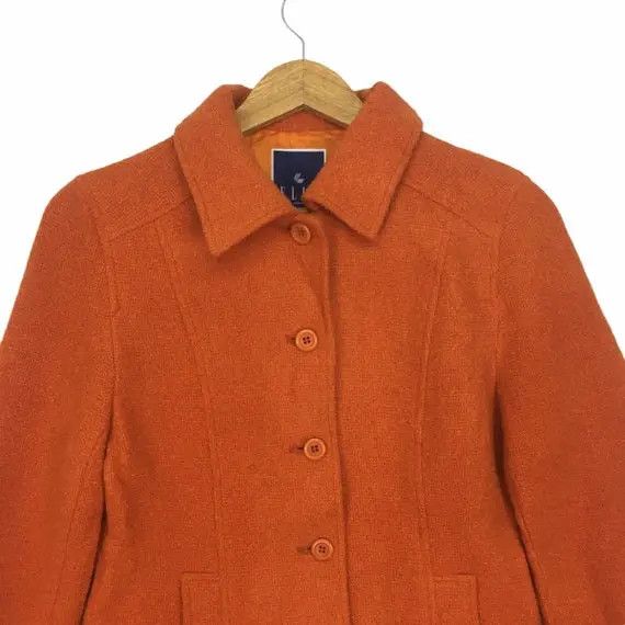 Japanese Brand Vtg ELLE PARIS FASHION Orange Jacket Sport Coat Cardigan Size S / US 4 / IT 40 - 4 Thumbnail