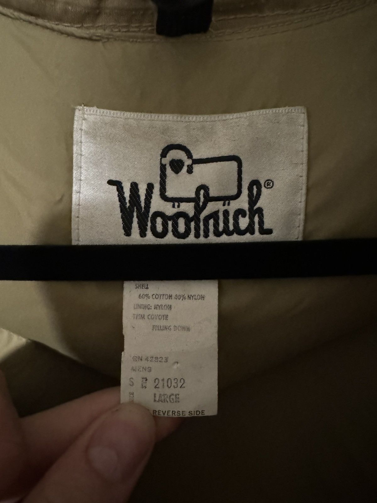 Woolrich Woolen Mills Vintage Woolrich Tan Goose Down Parka Jacket Size US L / EU 52-54 / 3 - 4 Thumbnail