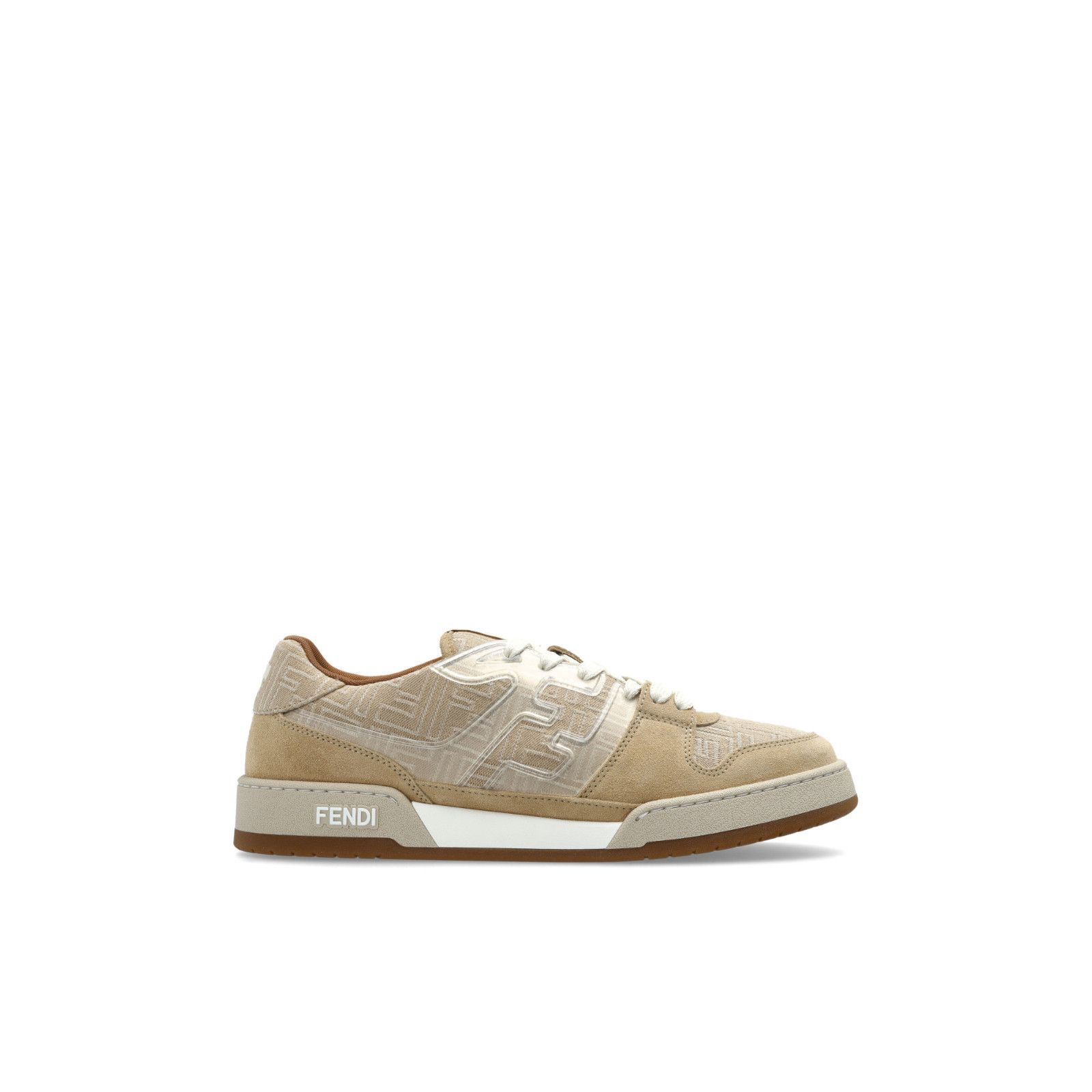 FENDI Match Beige Suede Sports Sneakers New & Authentic (Men