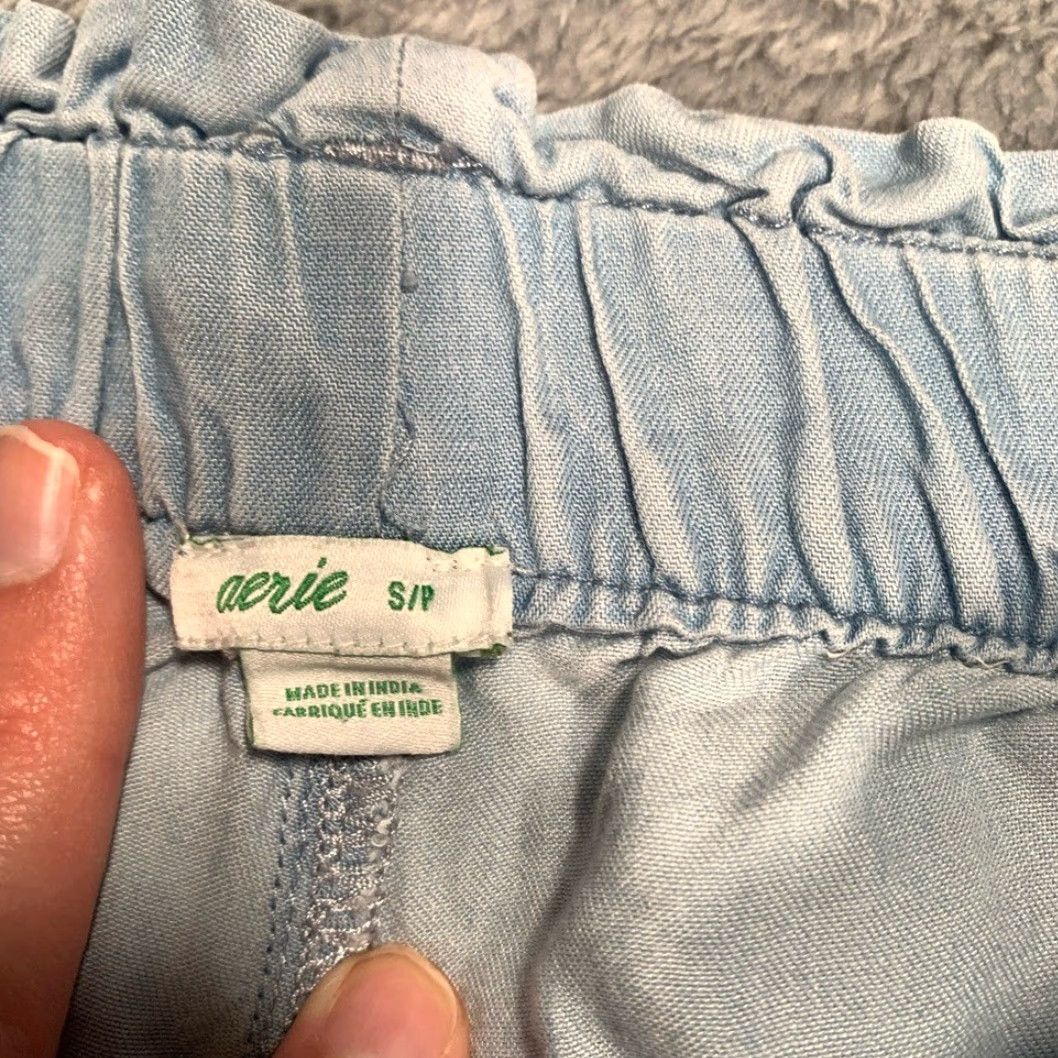 Vintage Aerie Shorts Women S Regular Light Blue Lyocell Athletic Blue Shorts Lyocell Aerie S Women Size 28" / US 6 / IT 42 - 4 Thumbnail