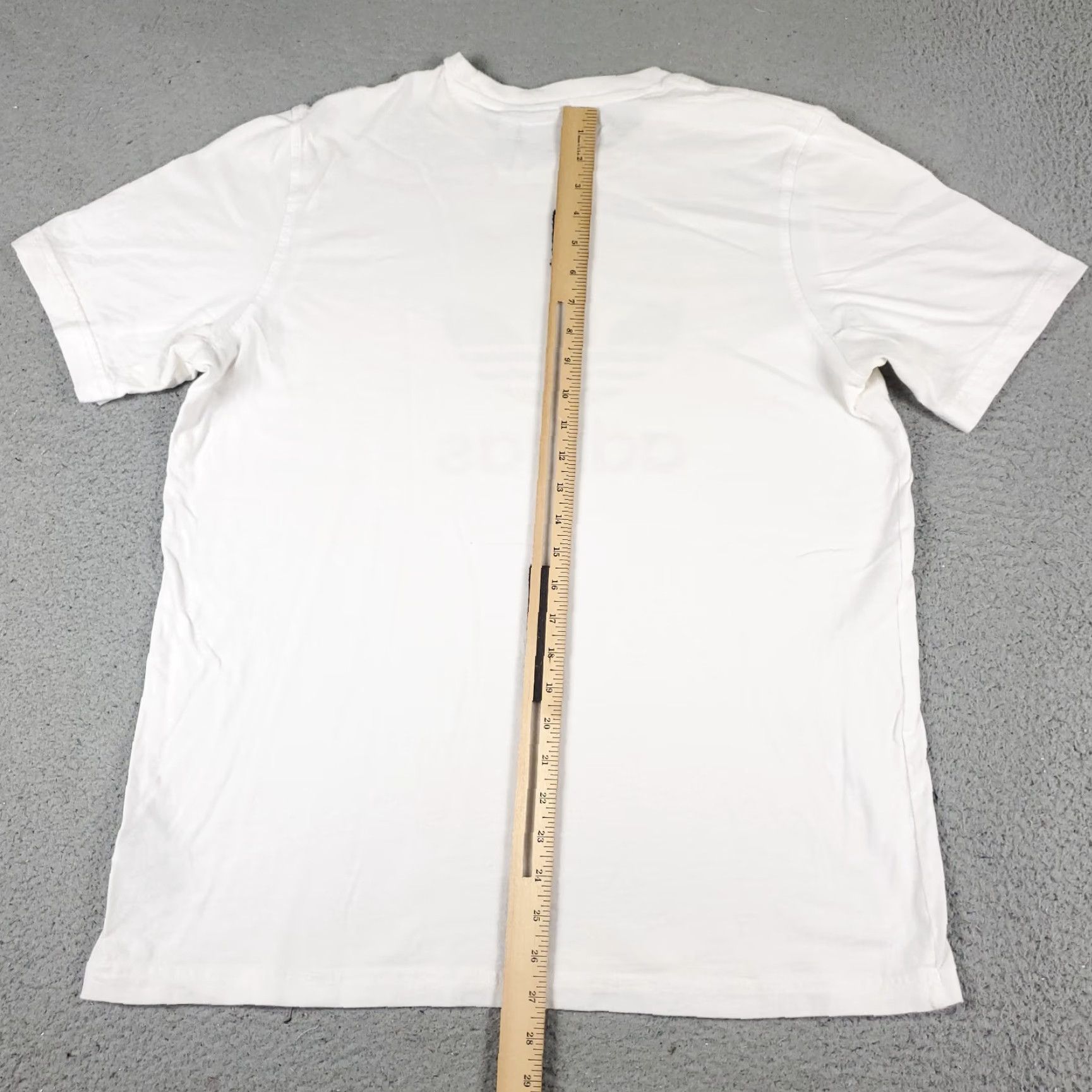 Adidas Adidas T-Shirt Mens Large White Logo Casual Short Sleeve Regular Fit Sports Size US L / EU 52-54 / 3 - 6 Thumbnail