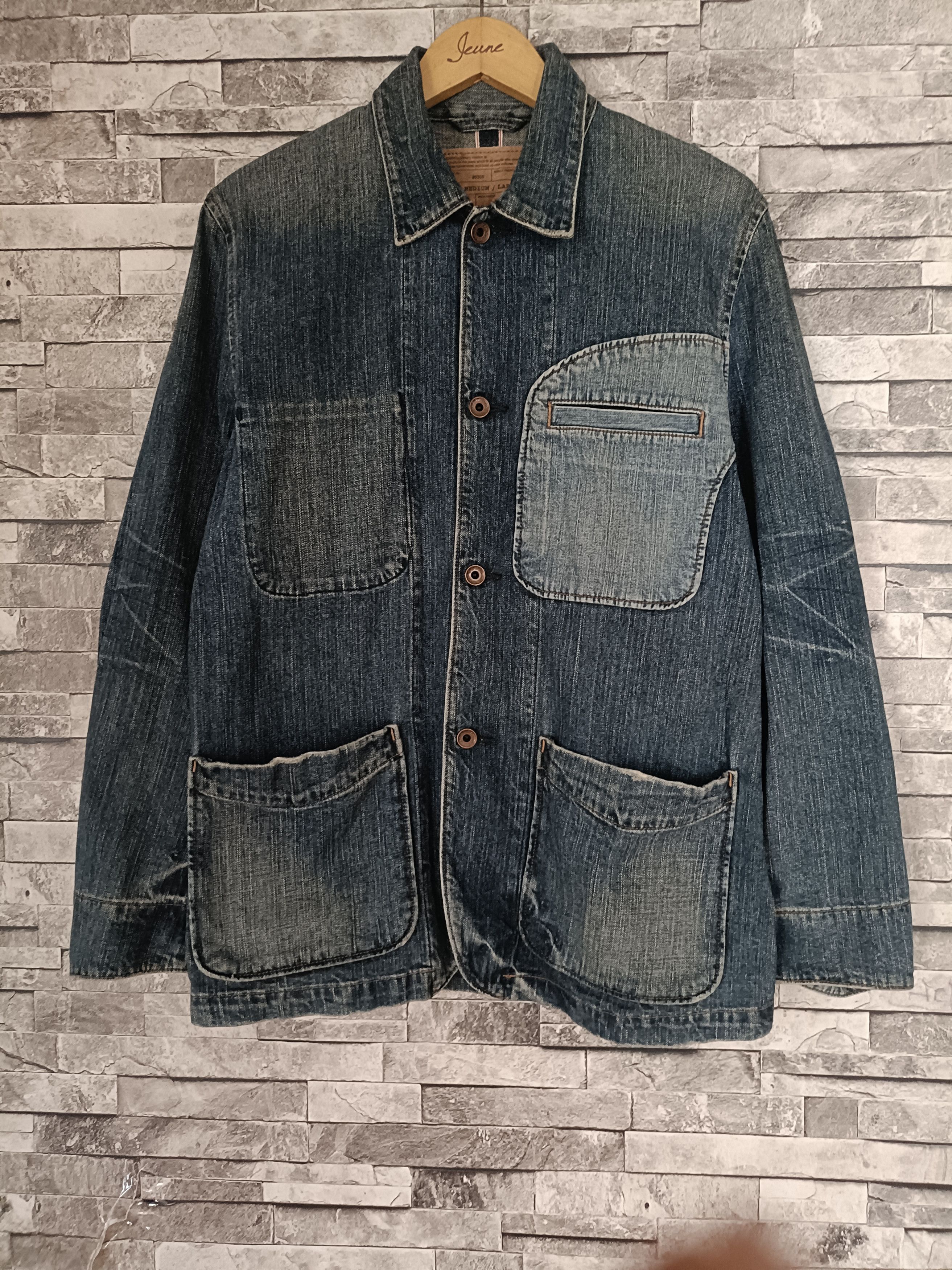 Edwin Vintage Edwin 505 chore selvedge denim jacket Size US M / EU 48-50 / 2 - 2 Thumbnail