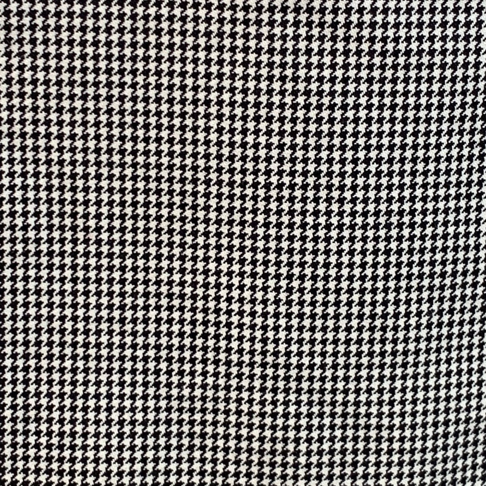 Eidos Napoli Size 42 Black White Houndstooth Cotton Blend Button Up Coat Size US L / EU 52-54 / 3 - 2 Thumbnail