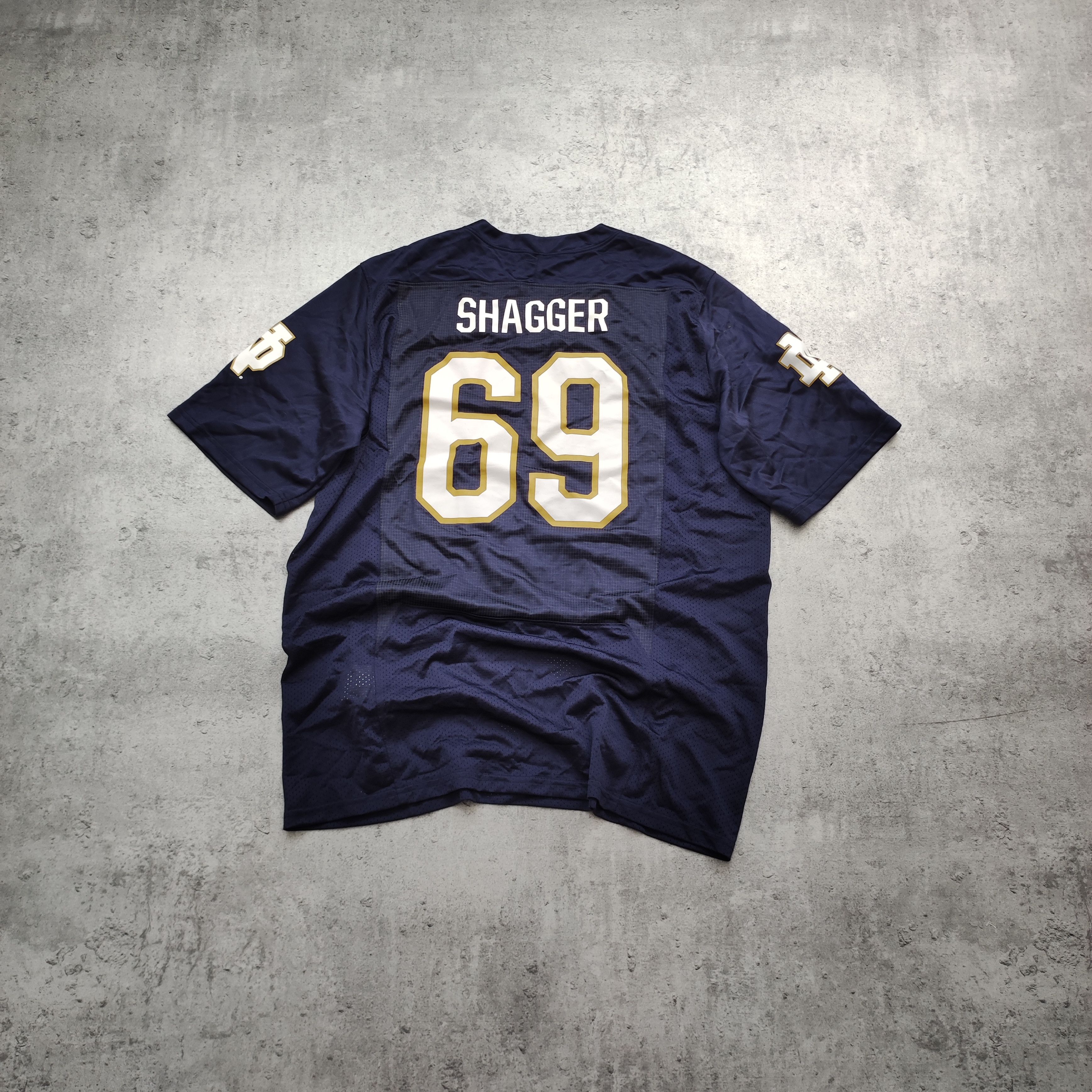 NFL × Vintage RARE NFL Under Armour x Notre Dame Irish #69 Shagger Jersey Size US L / EU 52-54 / 3 - 9 Thumbnail