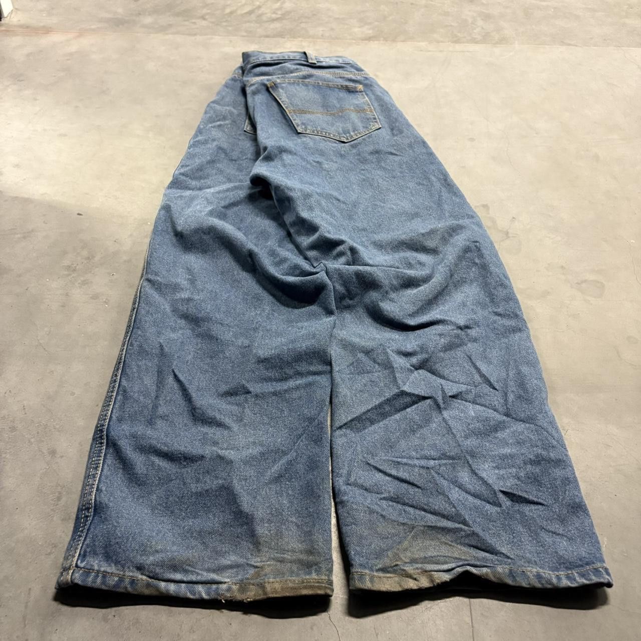 Vintage Crazy Vintage Y2K/2000s Baggy Rivet Supply Co. Medium Wash Denim Jeans! Size US 36 / EU 52 - 6 Thumbnail