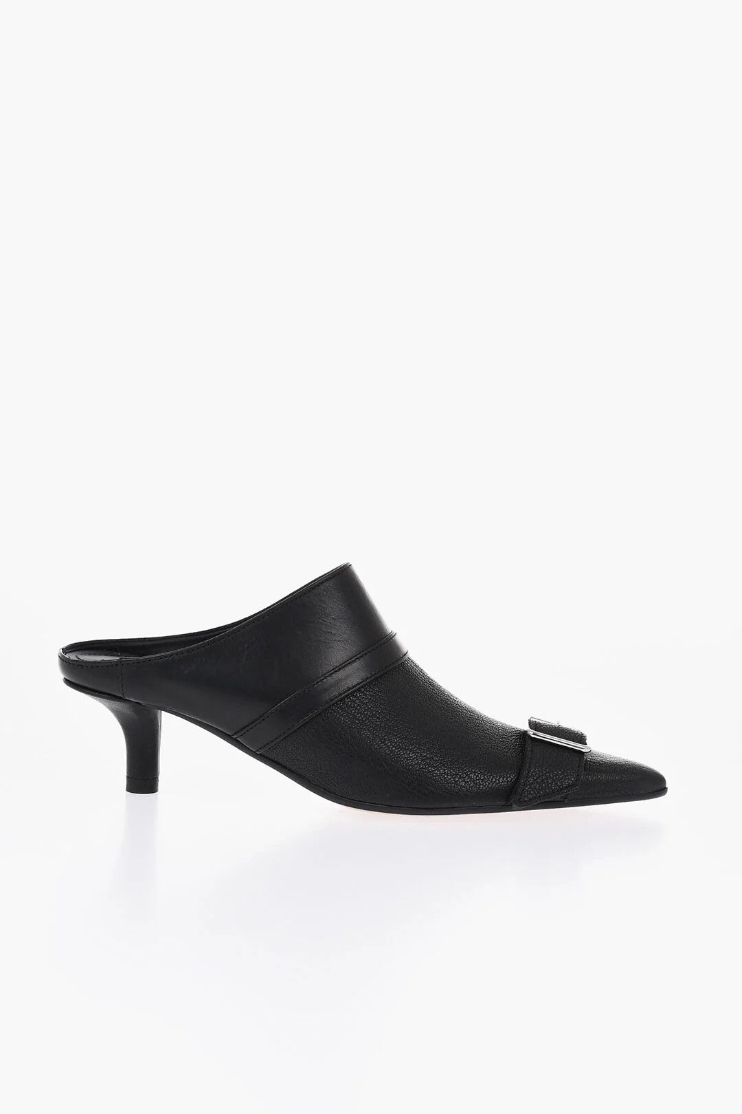 Maison Margiela og1mm0426 Hammered Leather Mules in Black Size US 8.5 / IT 38.5 - 1 Thumbnail