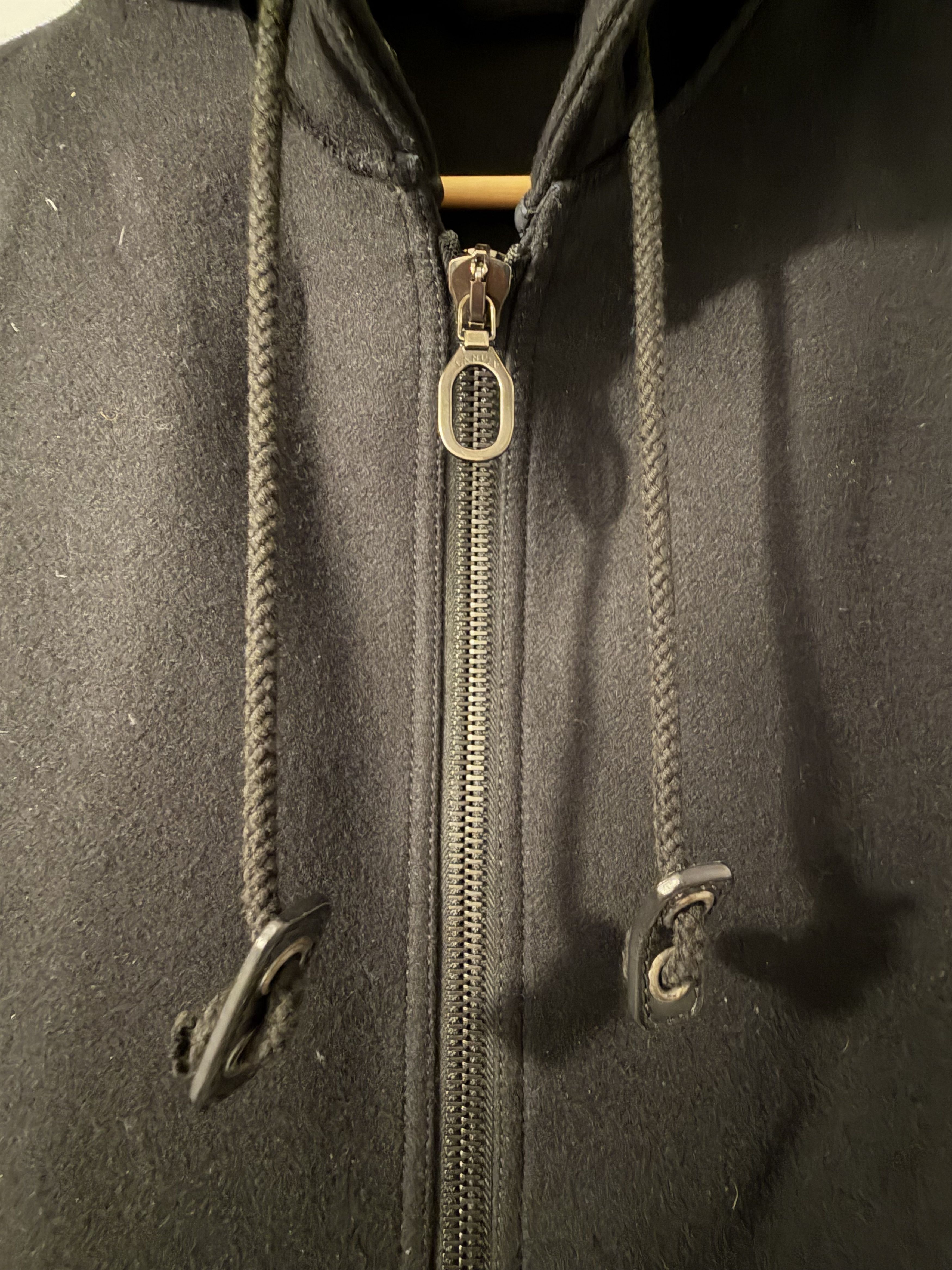 Lanvin Lanvin Ossendrijver Era Black Wool Hooded Jacket Size 50 (L) Size US L / EU 52-54 / 3 - 8 Thumbnail