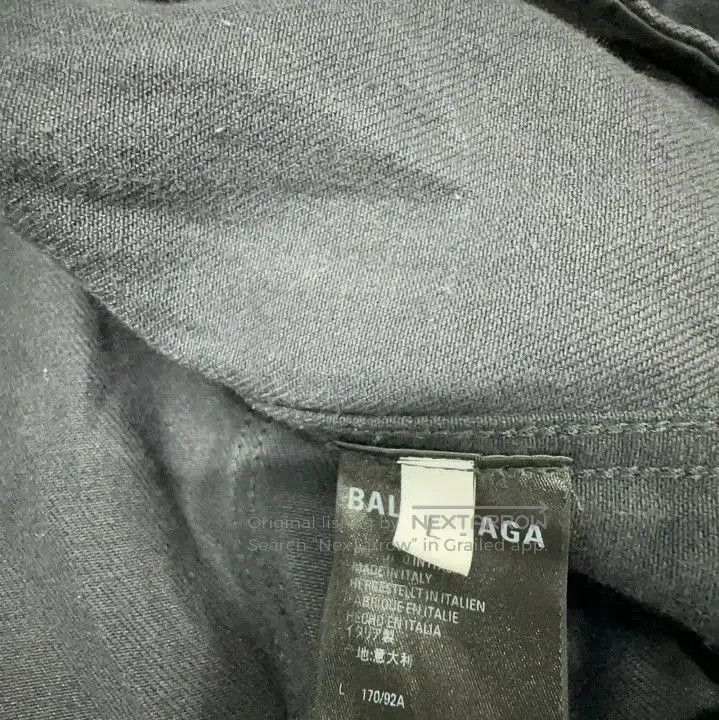 Balenciaga Balenciaga Black Long Sleeve Denim Jacket. Size US L / EU 52-54 / 3 - 2 Thumbnail