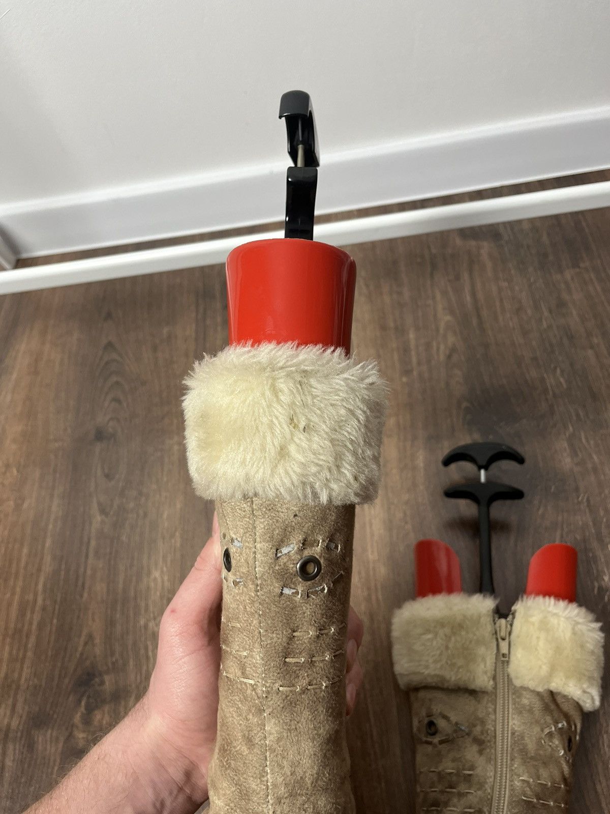 A.S.98 × If Six Was Nine Avante Garde Suede Fur Hi Women’s Boots Shoes 37 eu Size US 7 / IT 37 - 10 Thumbnail