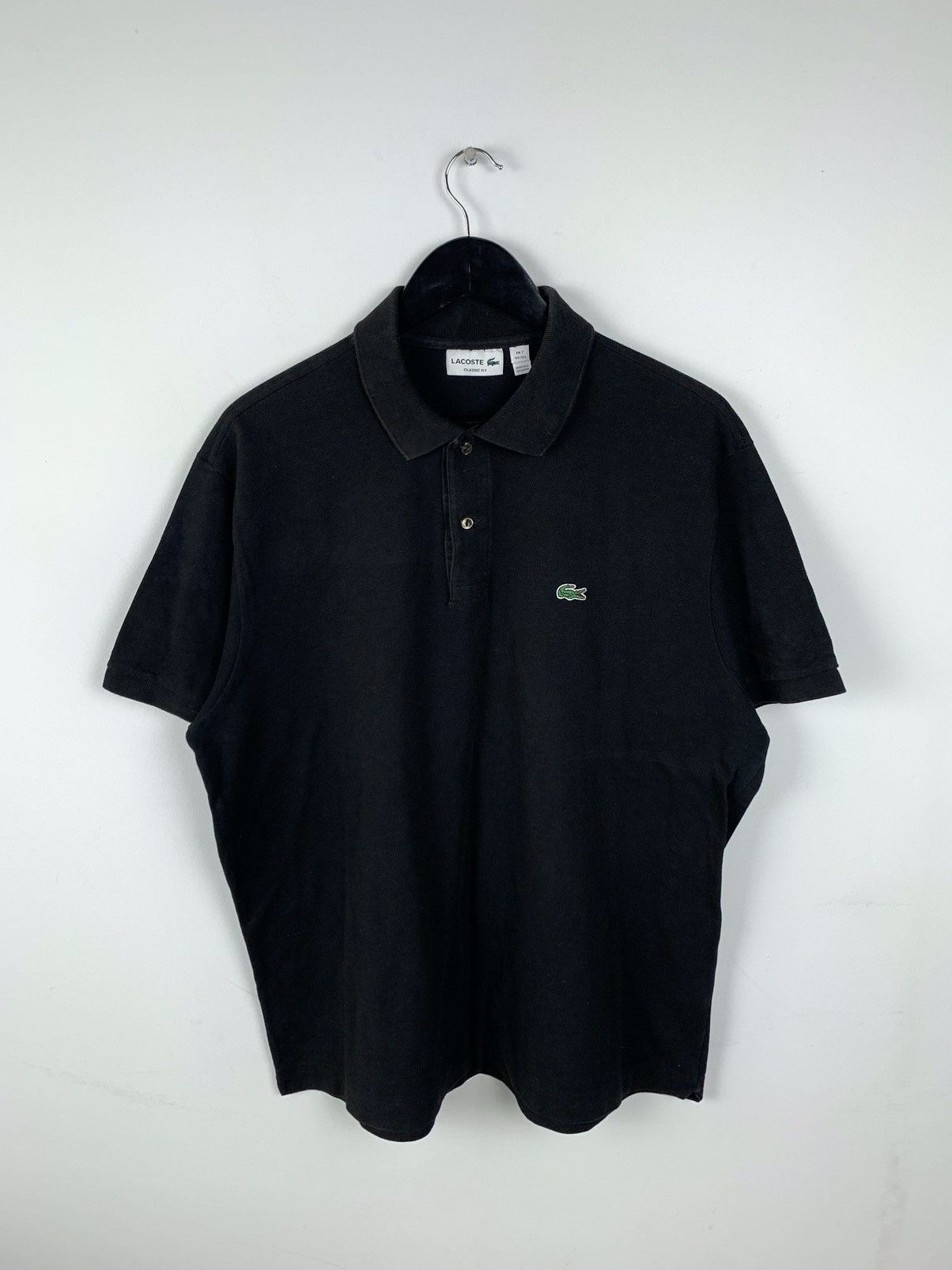 Lacoste Lacoste Black Classic Fit Cotton Polo,Poloshirt Size US XXL / EU 58 / 5 - 1 Thumbnail