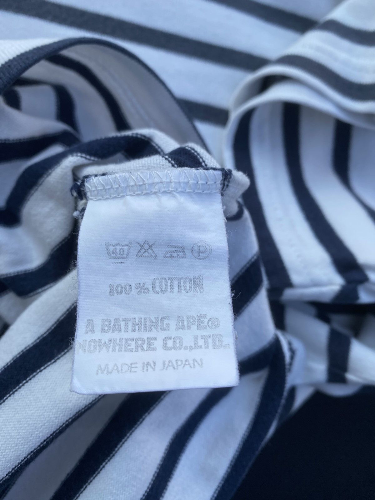 Bape Rare Vintage BAPE Stripes by Nigo Era Tshirt Size US S / EU 44-46 / 1 - 15 Thumbnail