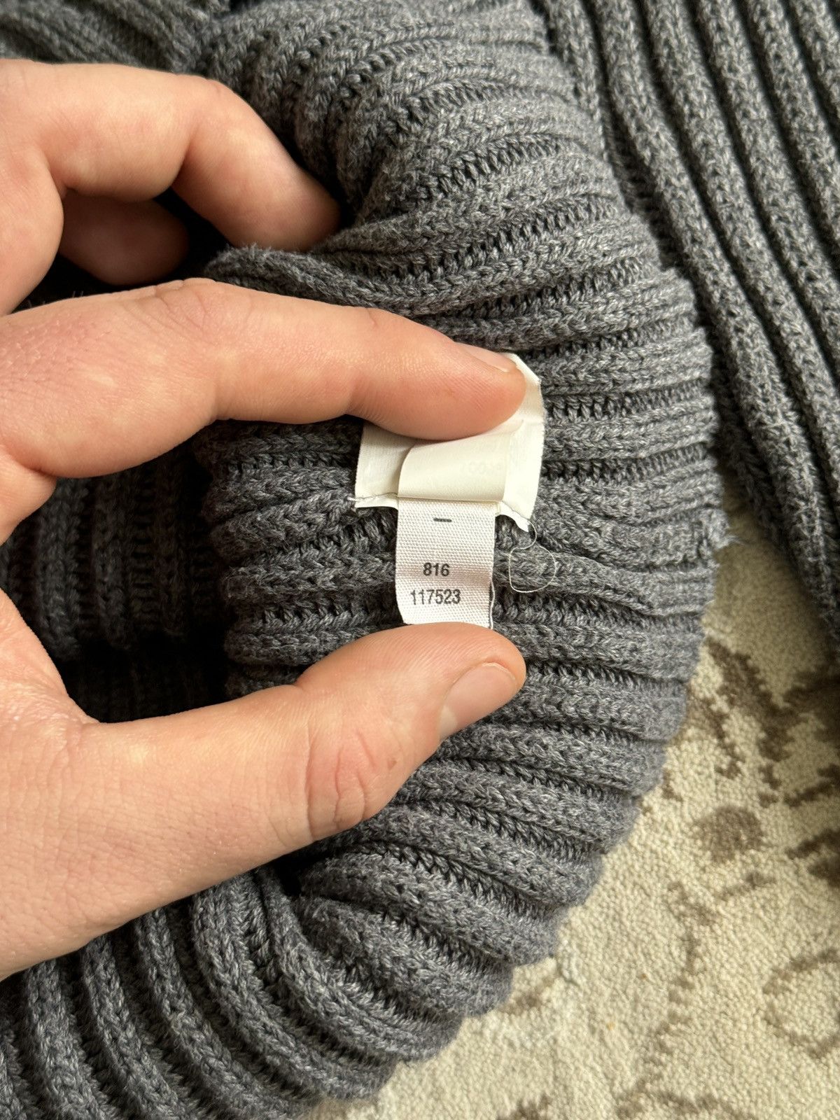 Gap Vintage GAP Ribbed Knit Sweater Mock Neck Avantgarde 90s Y2K Size US L / EU 52-54 / 3 - 8 Thumbnail