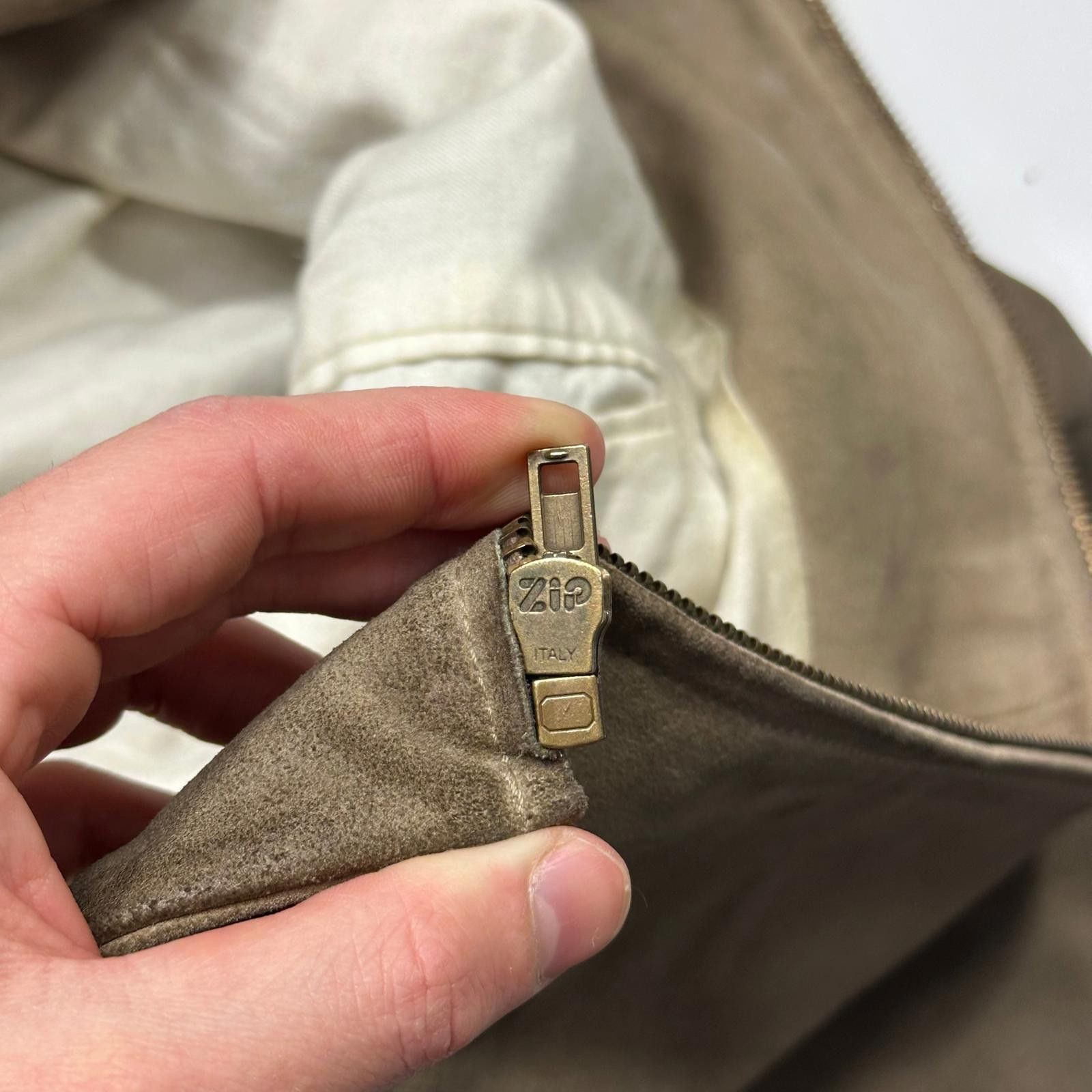 Miu Miu Miu Miu 00’s Suede Leather Cropped Work Jacket - IT50 (M/L) Size US M / EU 48-50 / 2 - 7 Thumbnail