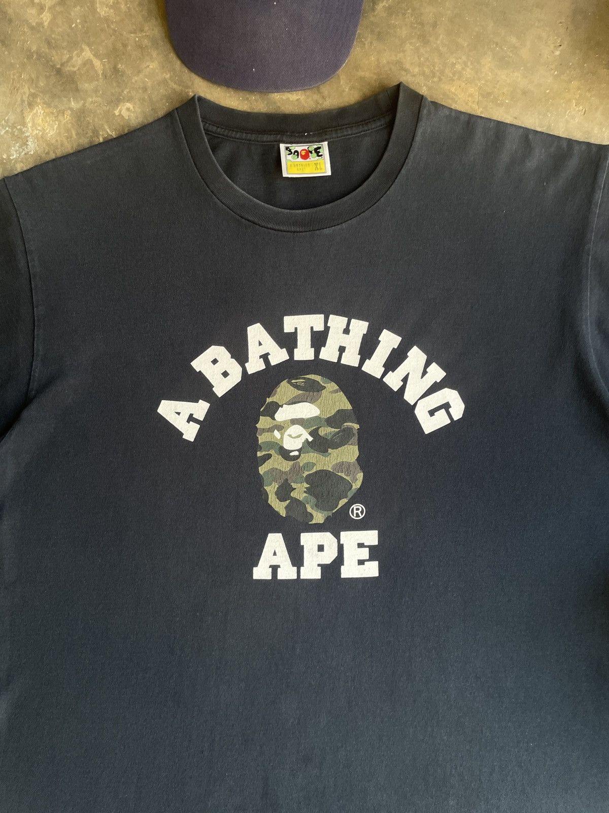 Bape Authentic Bape 1 St Camo College Black T Shirt Size US XL / EU 56 / 4 - 2 Thumbnail